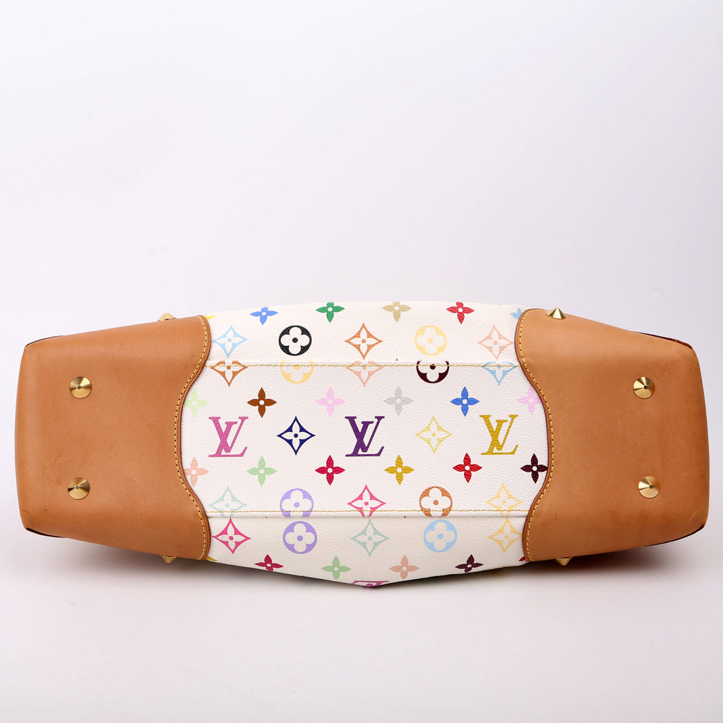 Judy MM Multicolor Monogram White