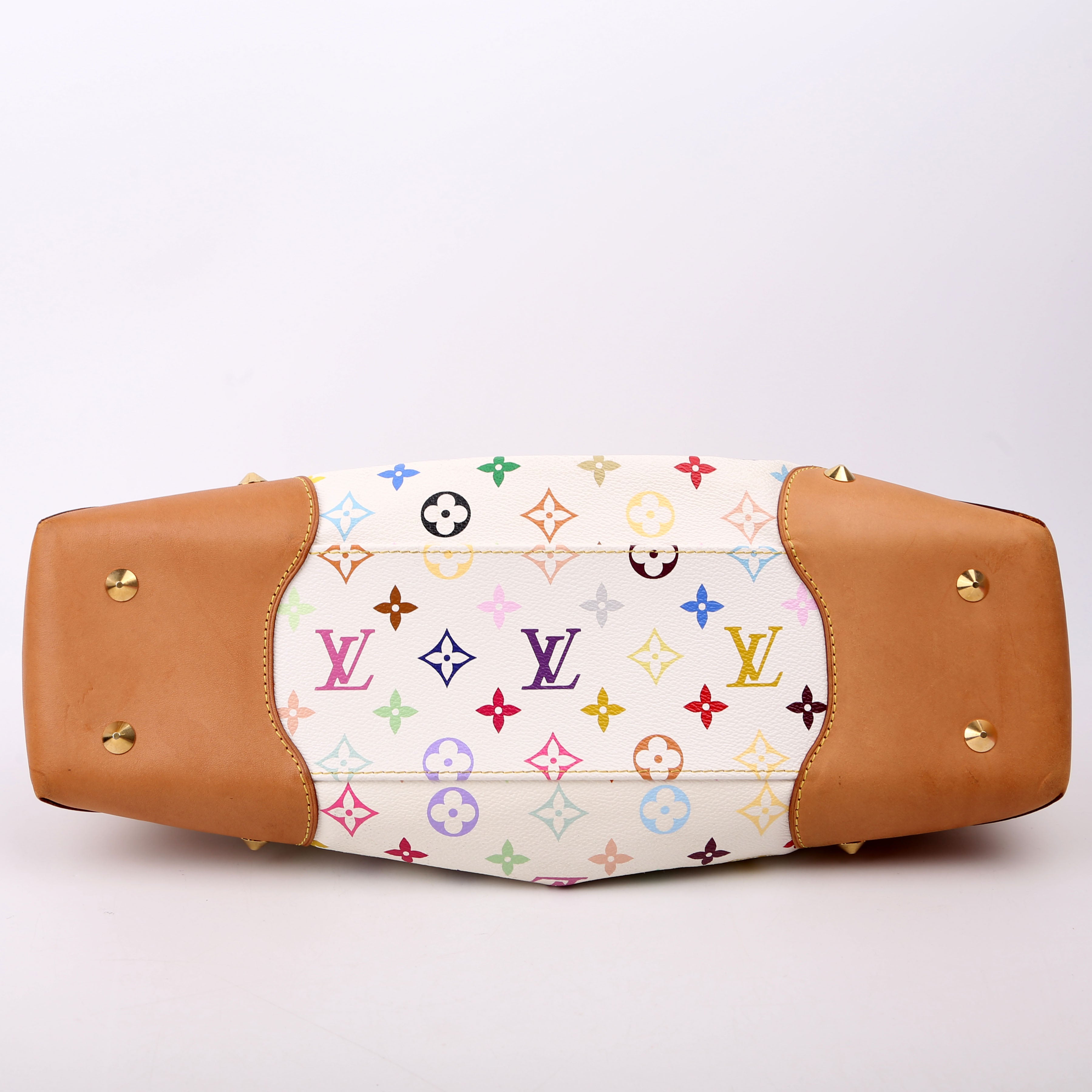Judy MM Multicolor Monogram White