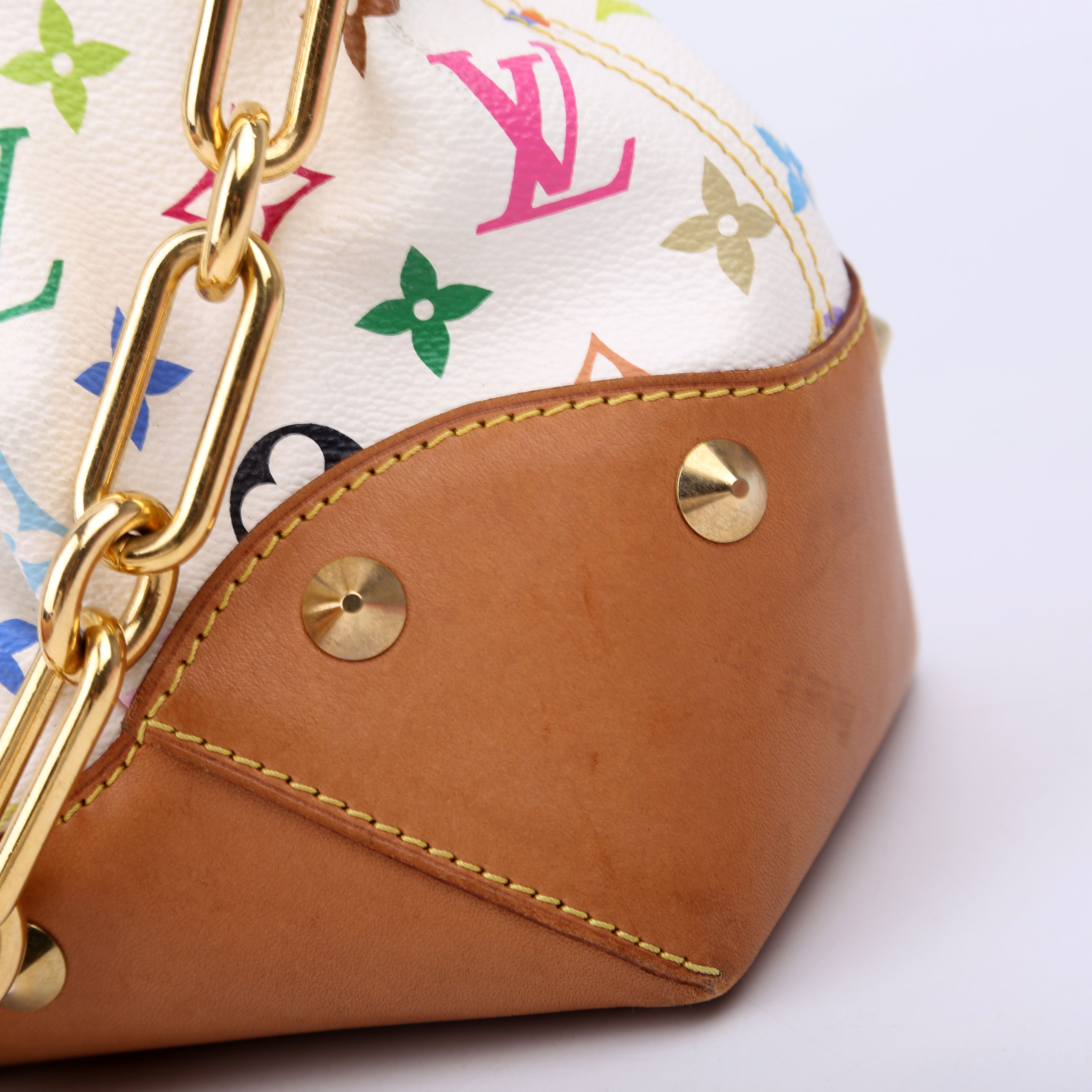 Judy MM Multicolor Monogram White