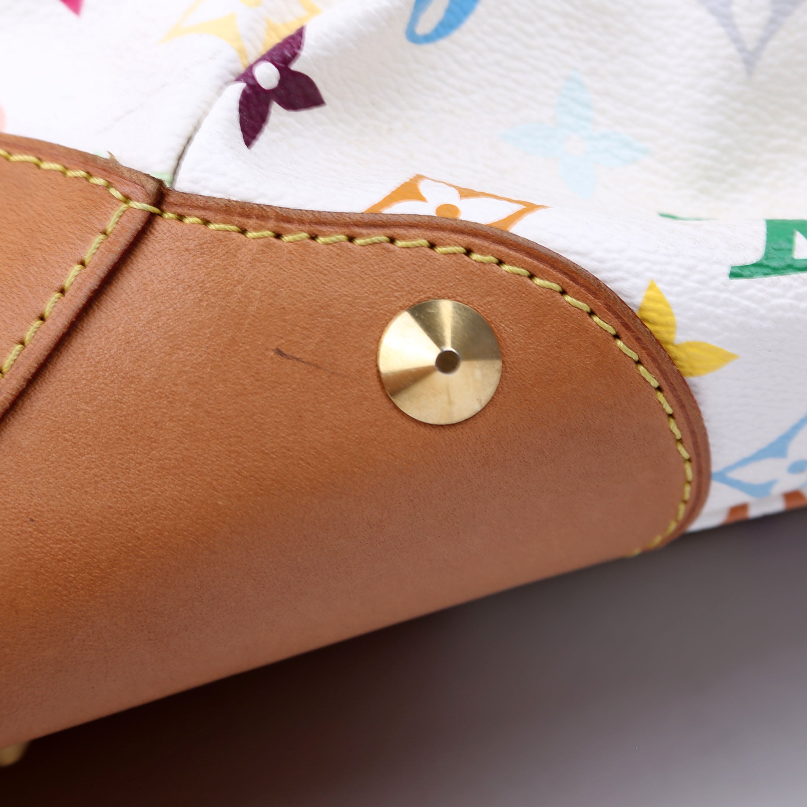 Judy MM Multicolor Monogram White