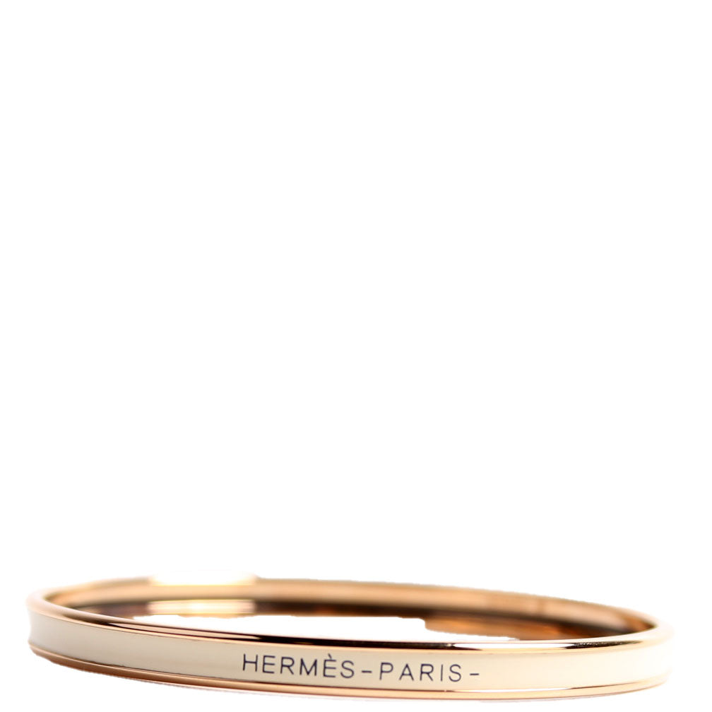 Uni Bangle Narrow Cream/Gold