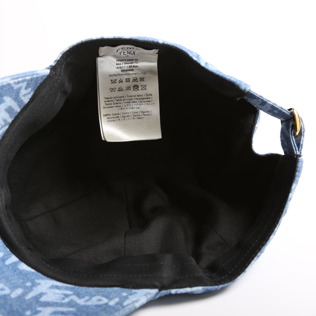 Fendi FXQ675 Denim Logo Size Small