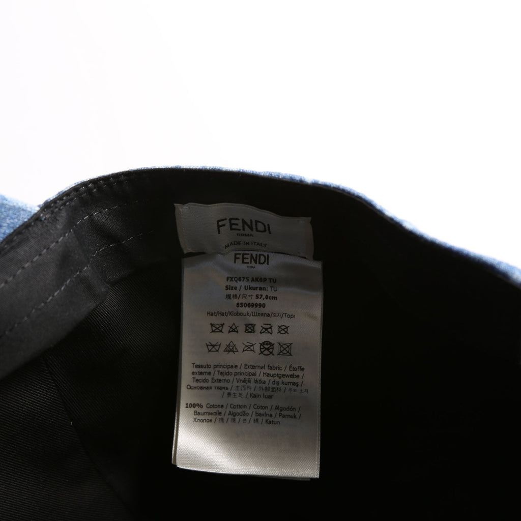 Fendi FXQ675 Denim Logo Size Small