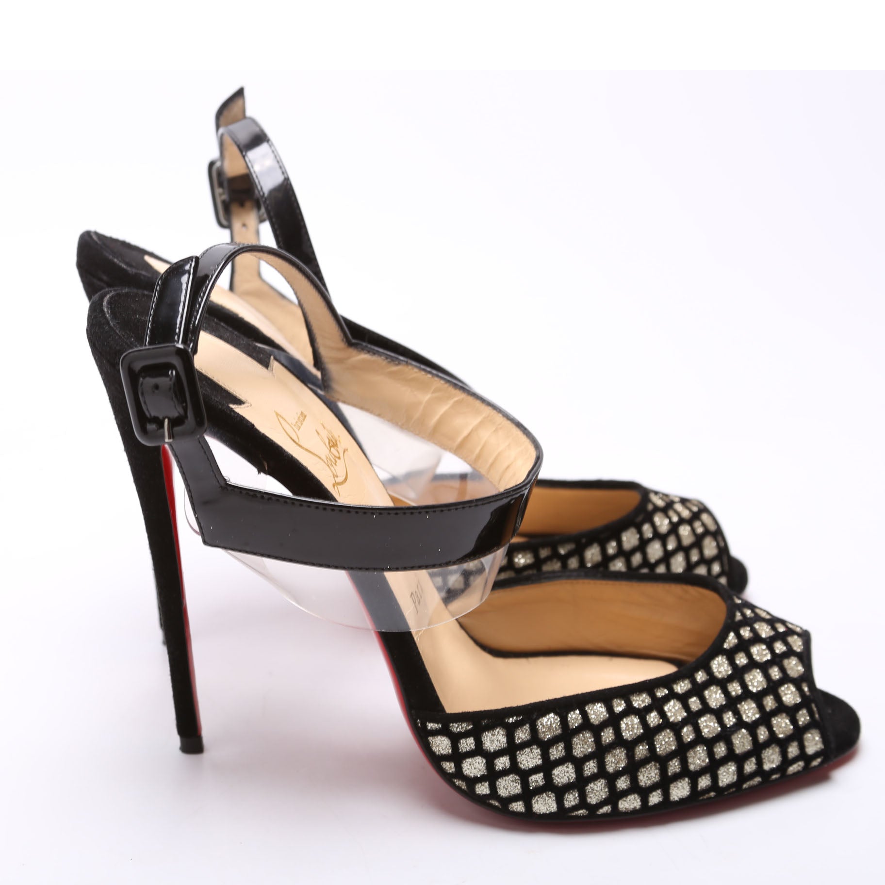 Just On 120MM Size 40.5 Black/Champagne