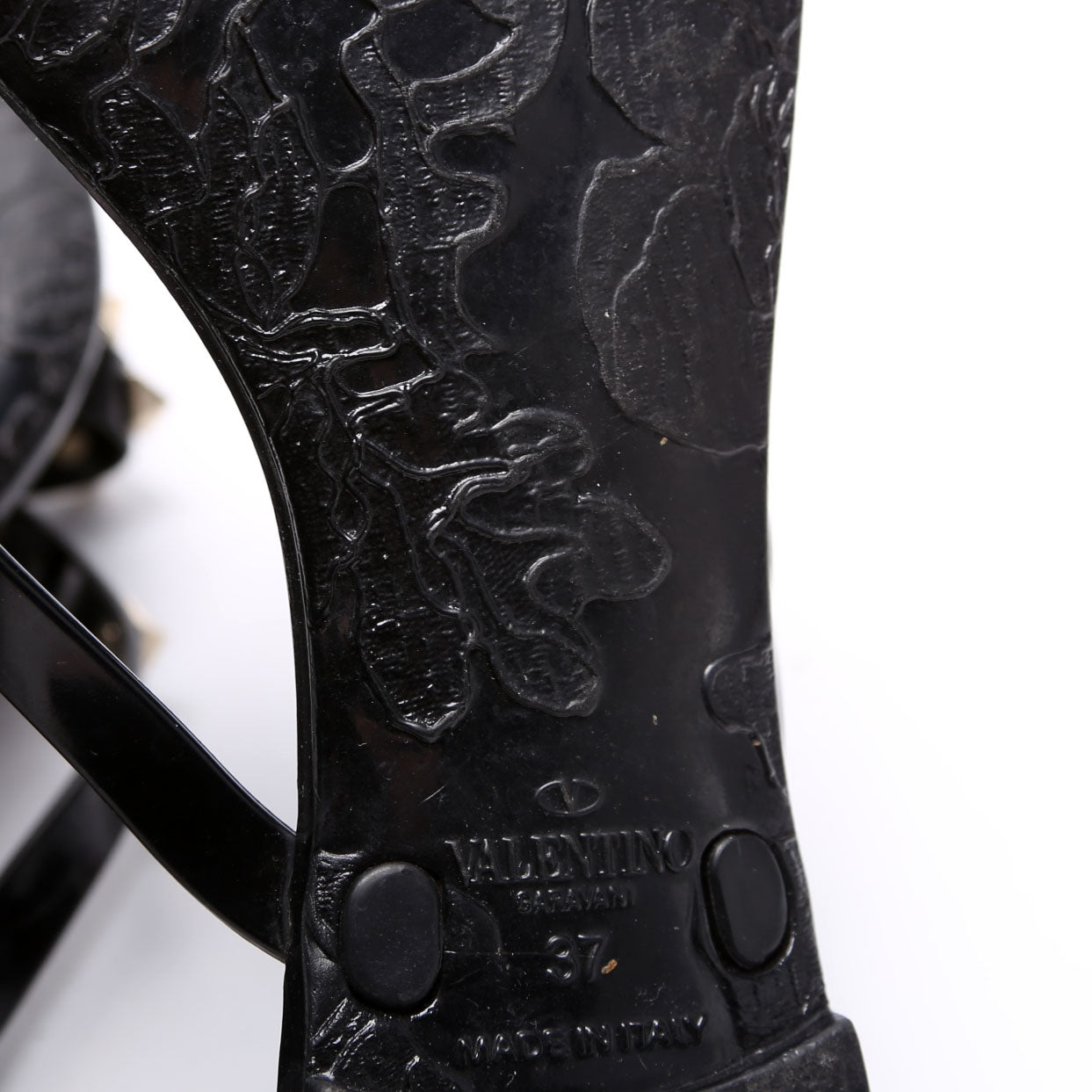 Rockstud Jelly Flip Flops Size 37 Black