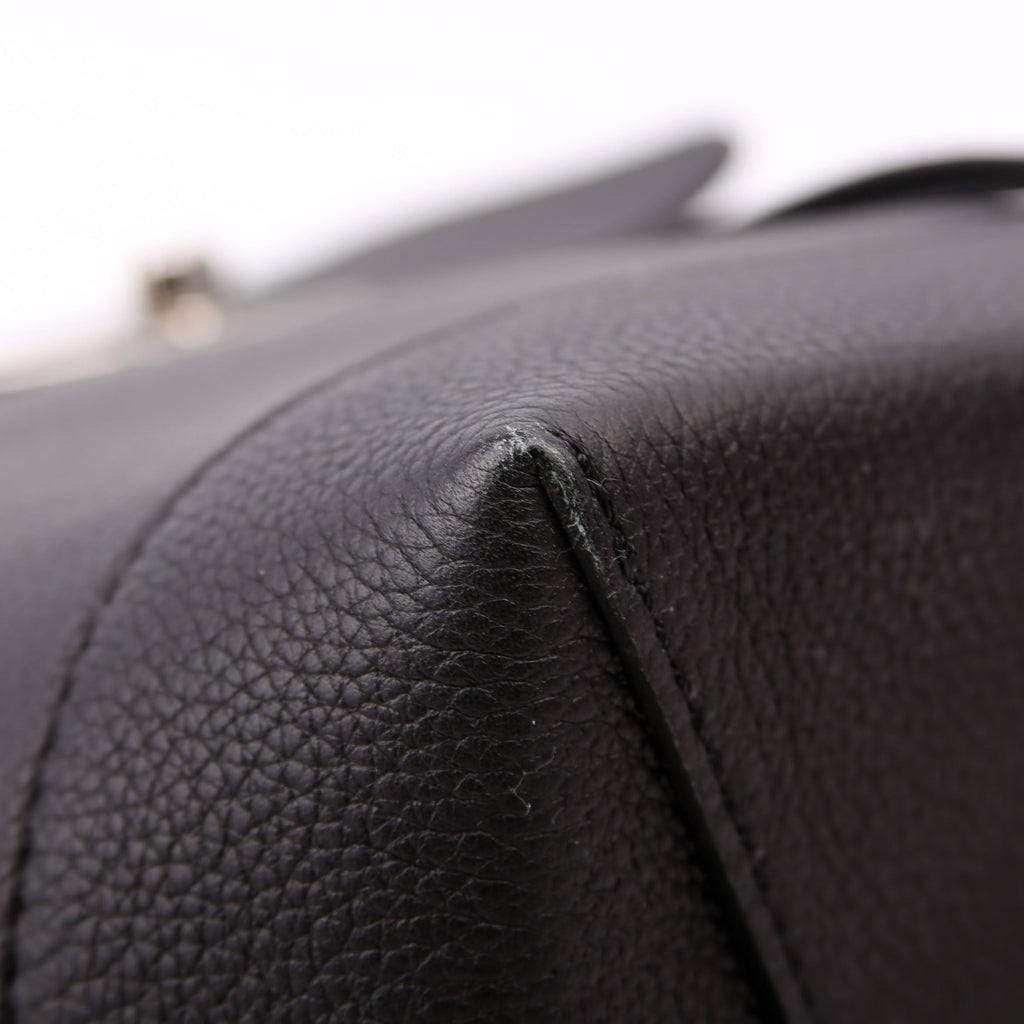 Lockme Backpack Calfskin Black