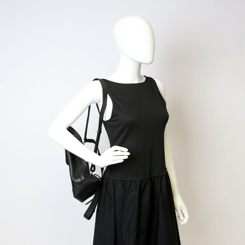 Lockme Backpack Calfskin Black