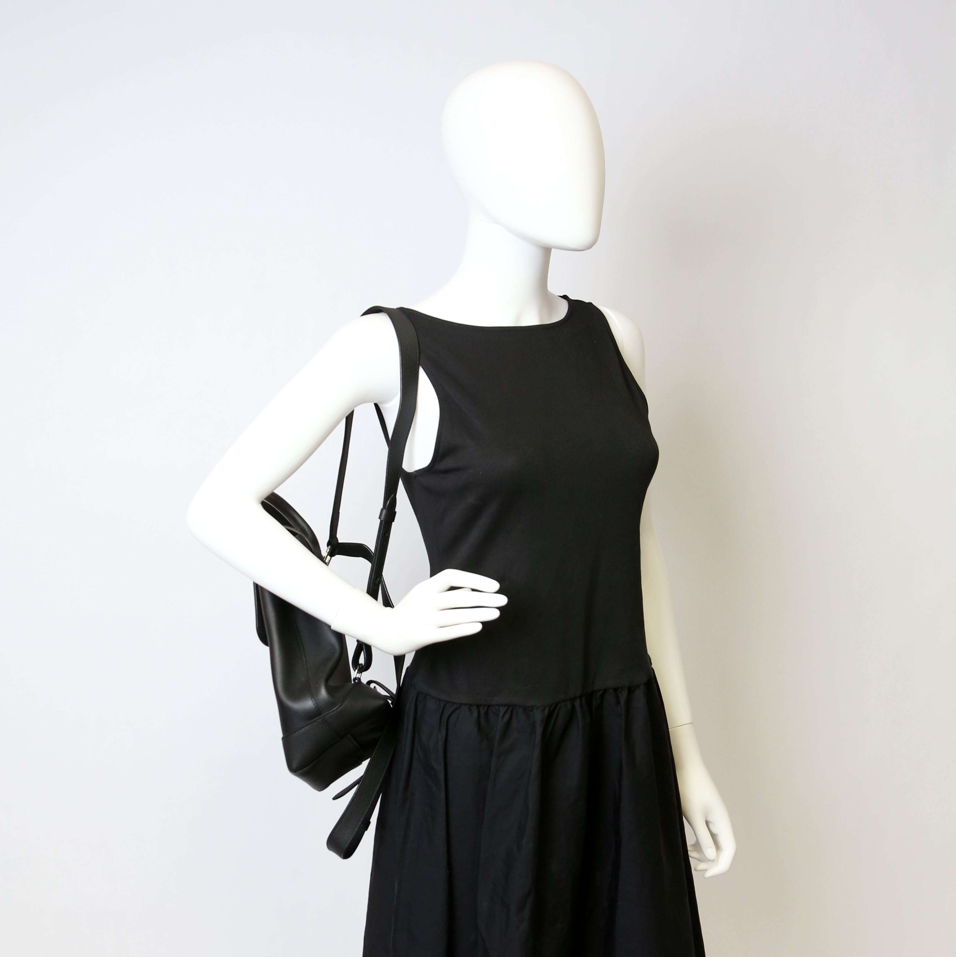 Lockme Backpack Calfskin Black
