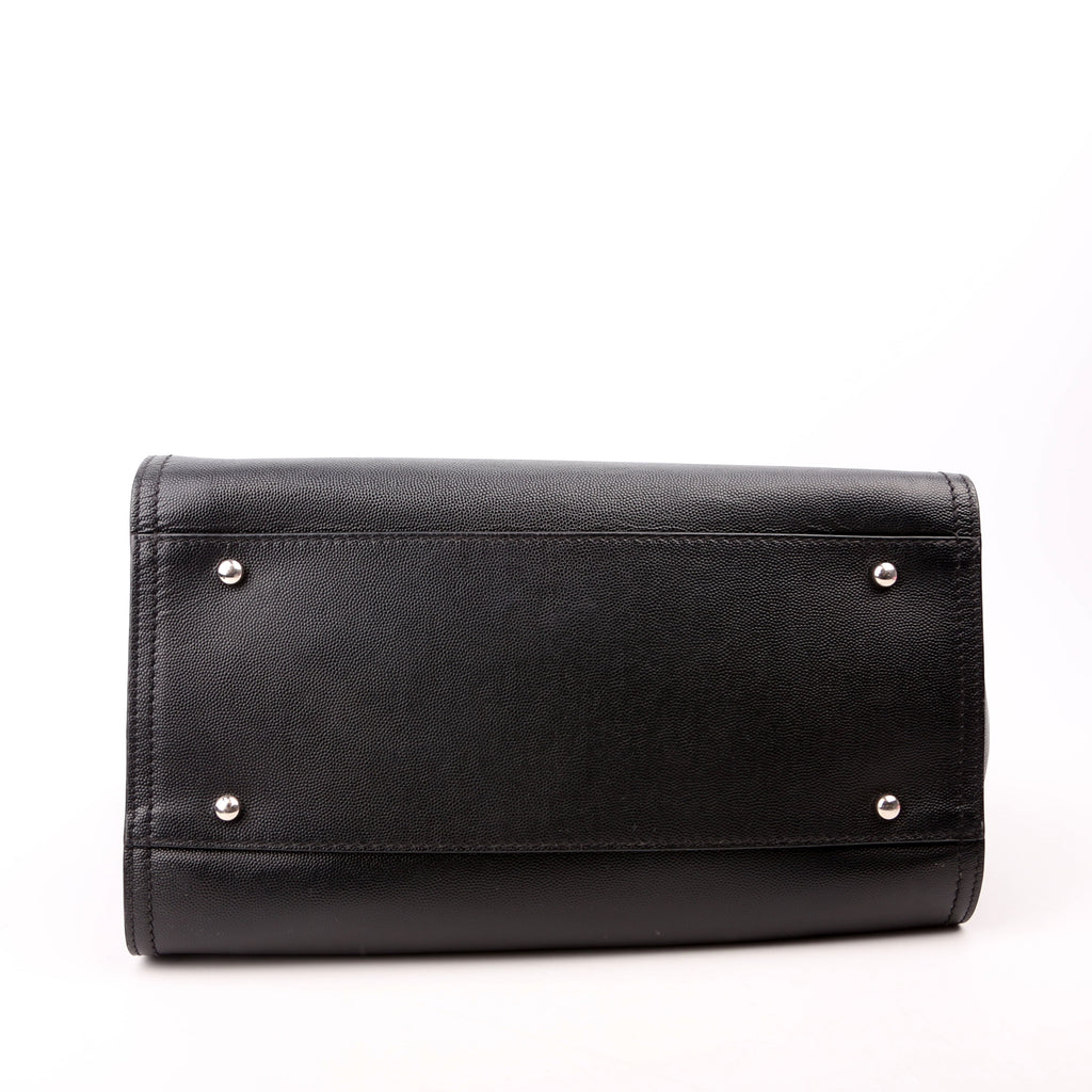 Deauville Studded Caviar Small Tote Black