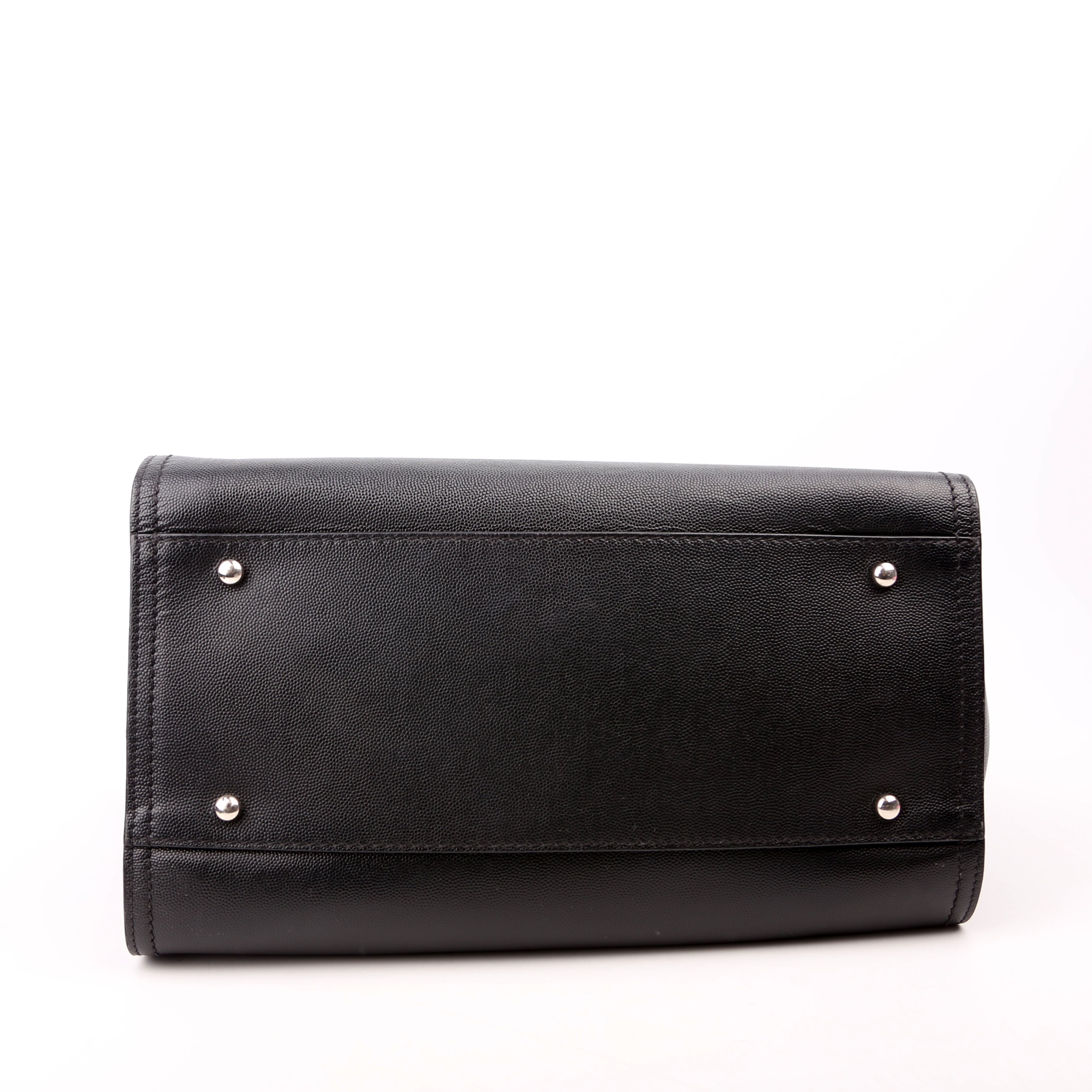 Deauville Studded Caviar Small Tote Black