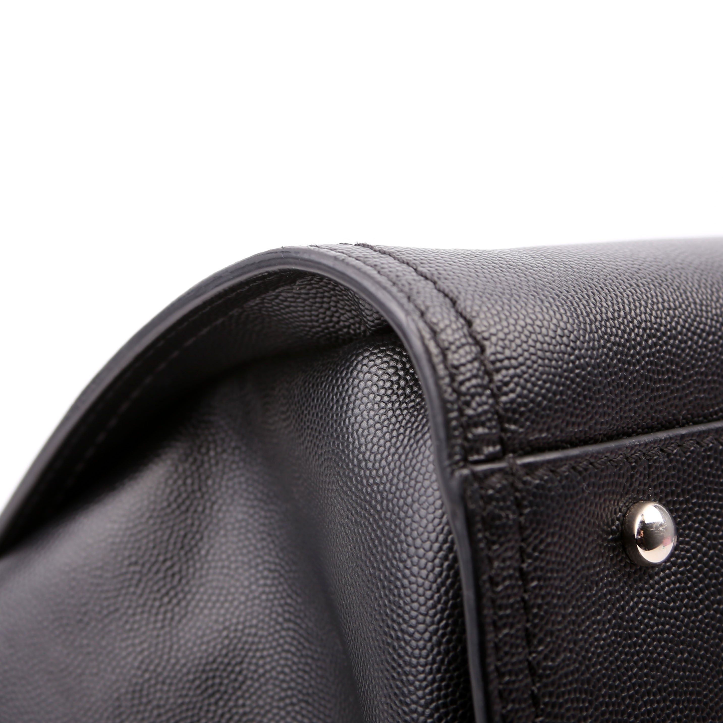 Deauville Studded Caviar Small Tote Black