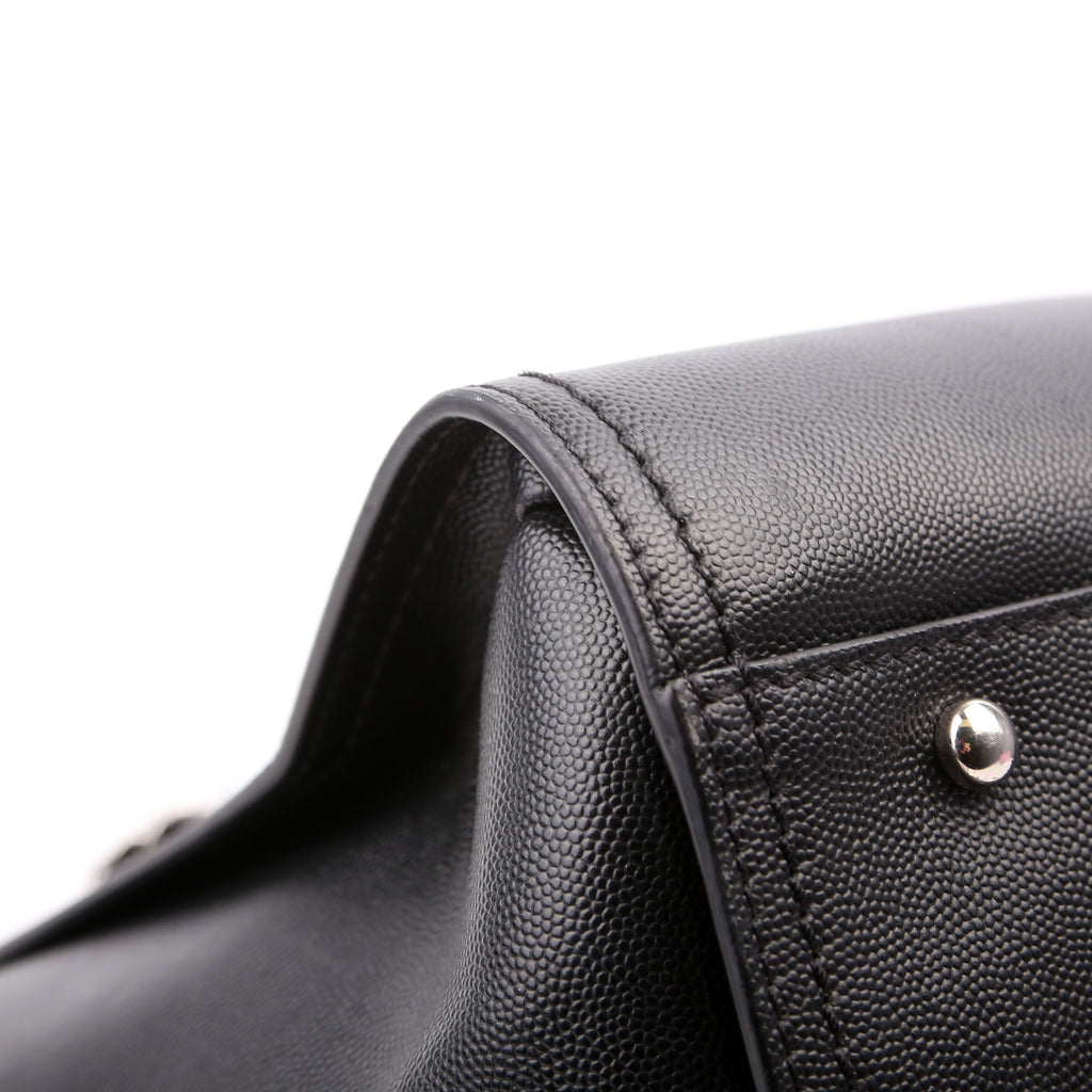 Deauville Studded Caviar Small Tote Black