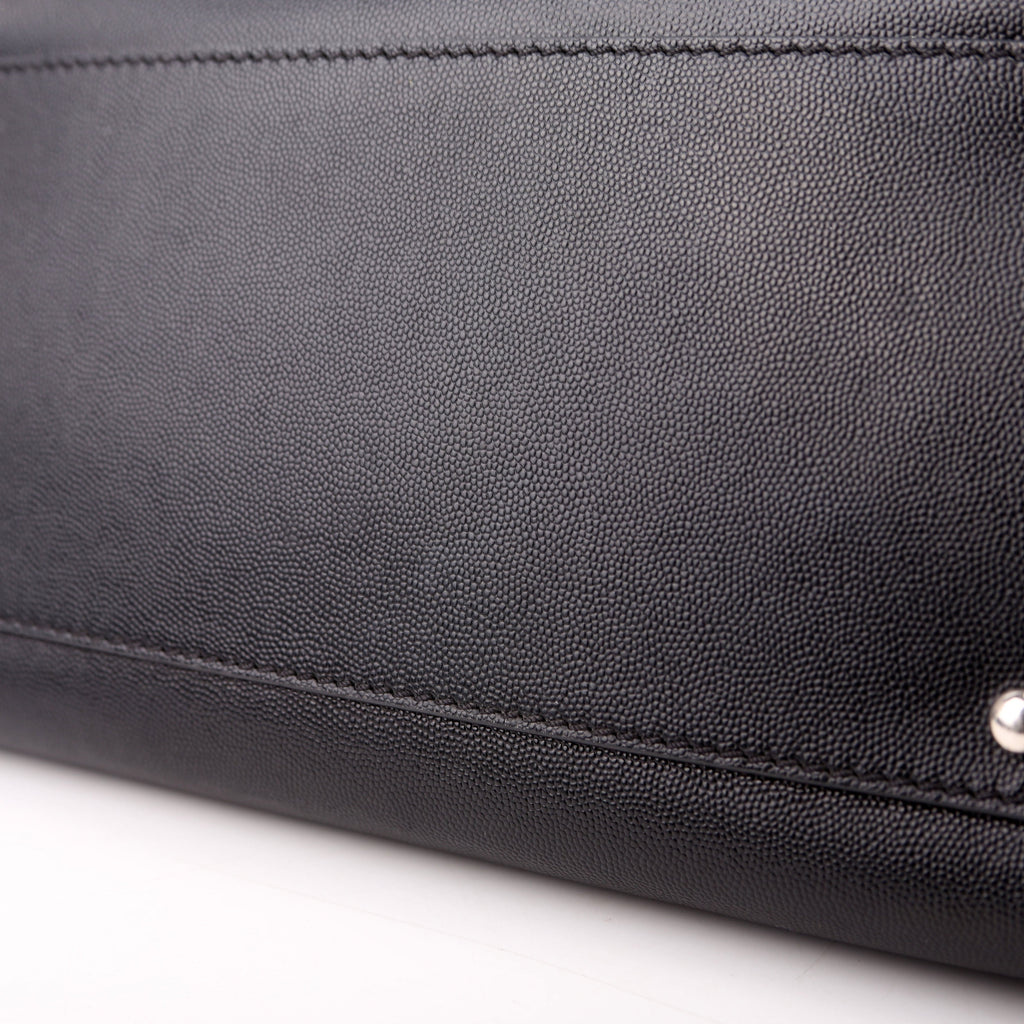 Deauville Studded Caviar Small Tote Black