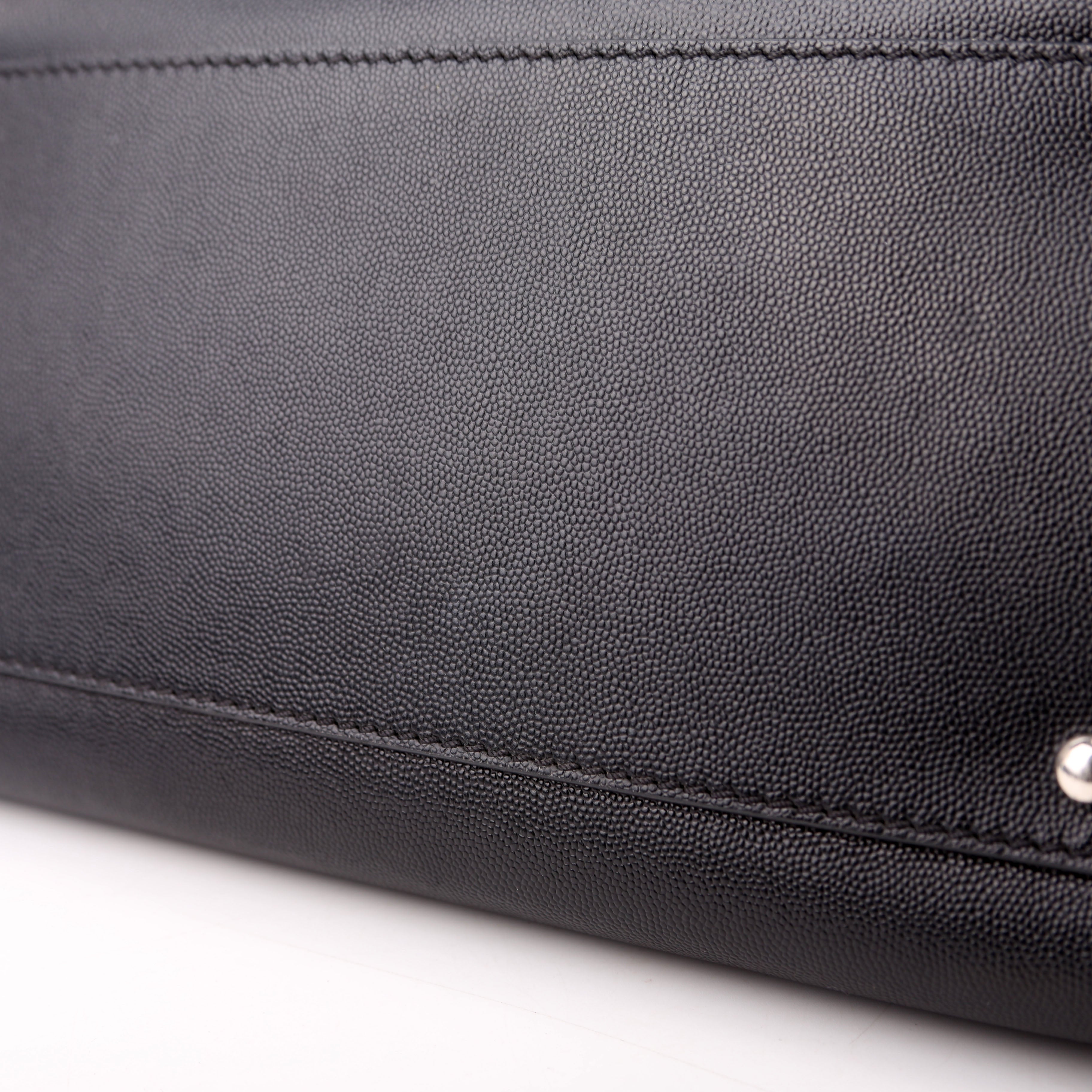 Deauville Studded Caviar Small Tote Black