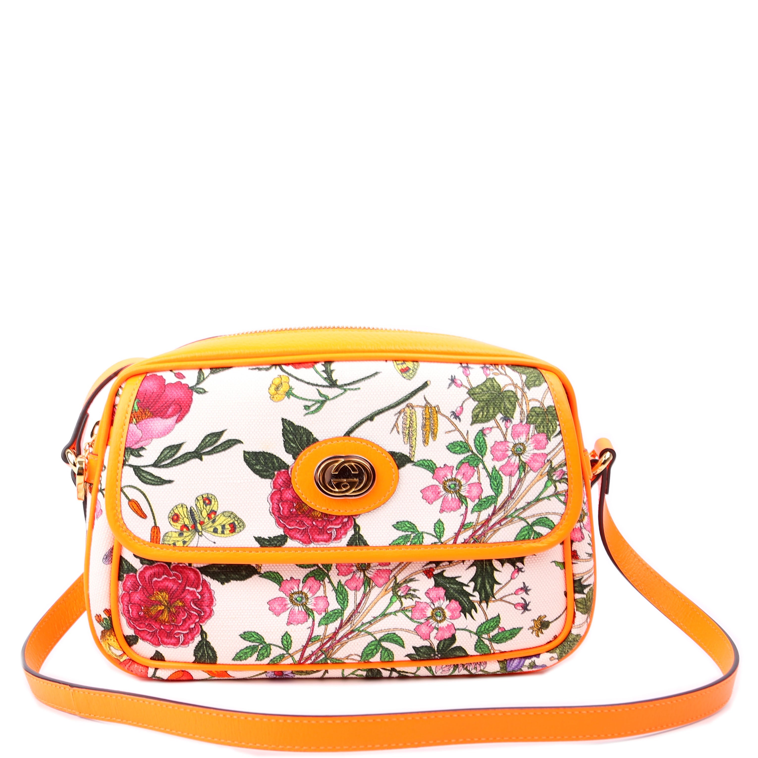 550147 Flora Canvas Crossbody Orange