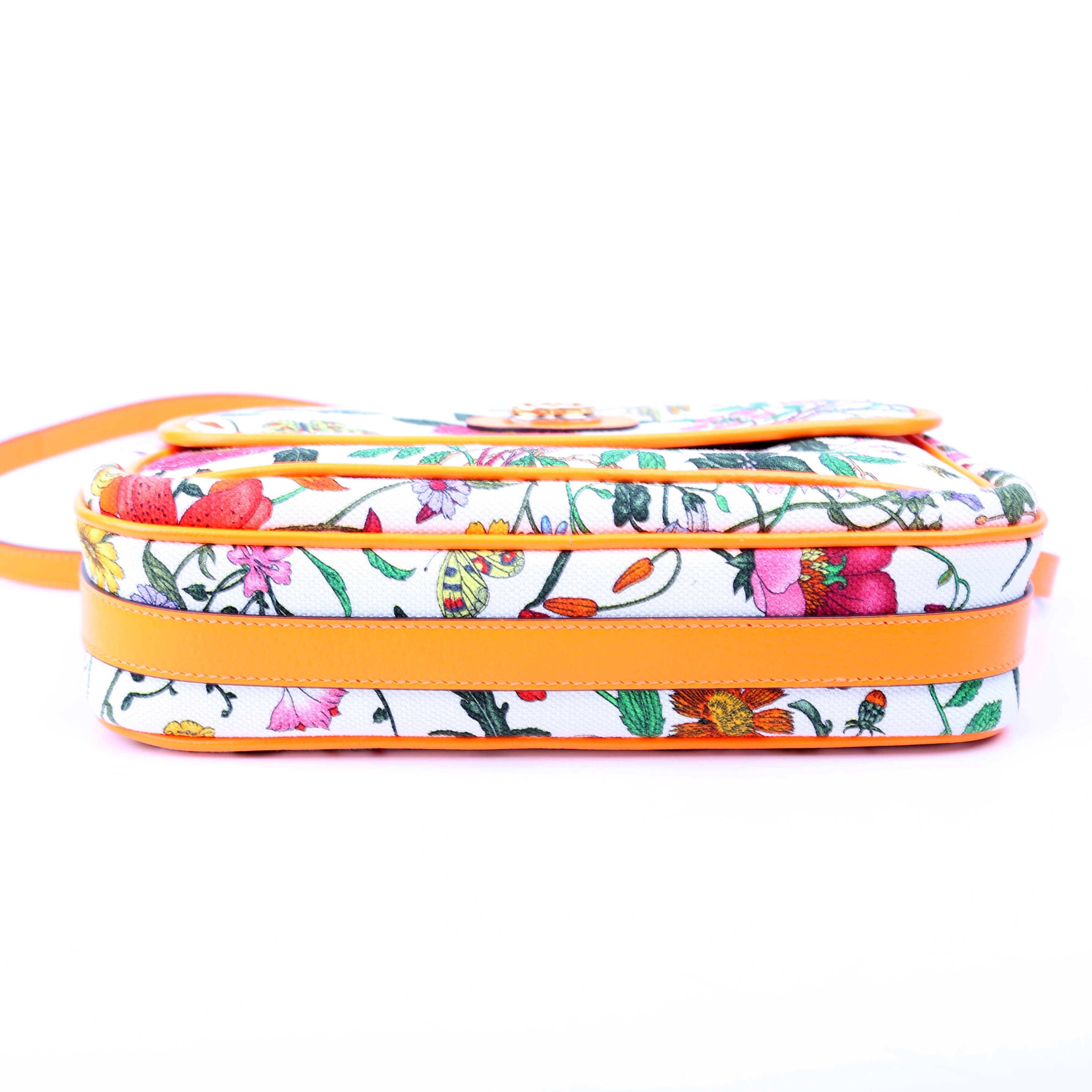 550147 Flora Canvas Crossbody Orange
