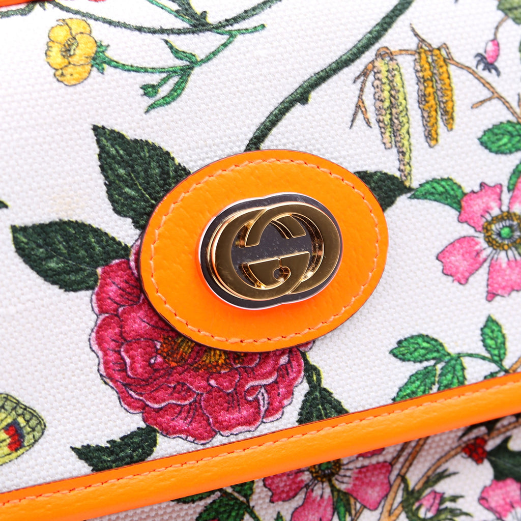 550147 Flora Canvas Crossbody Orange