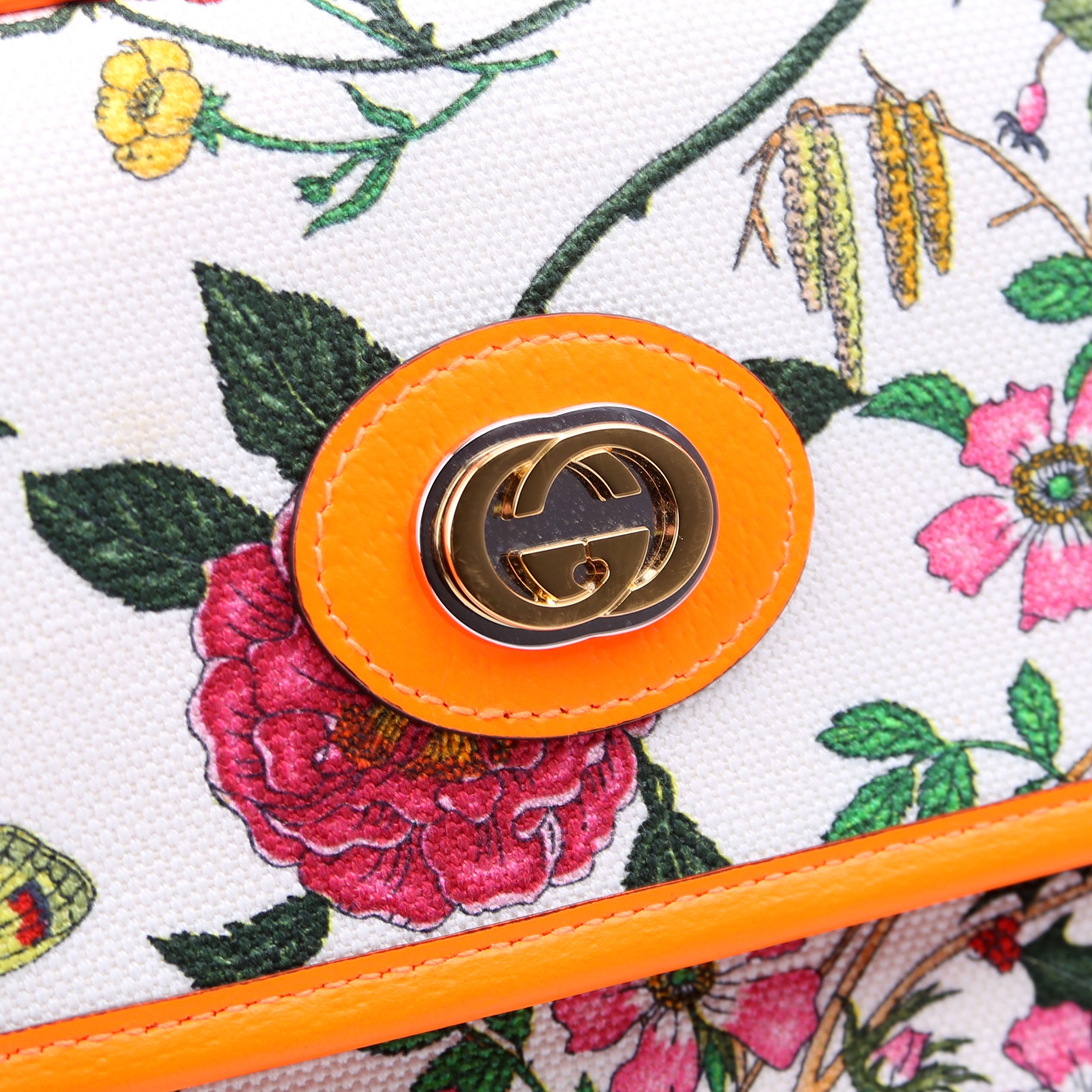 550147 Flora Canvas Crossbody Orange