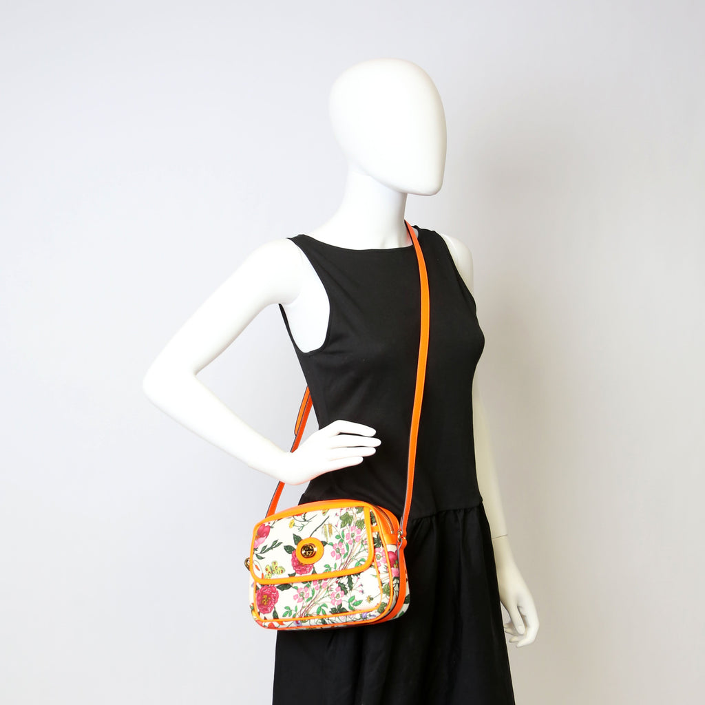 550147 Flora Canvas Crossbody Orange