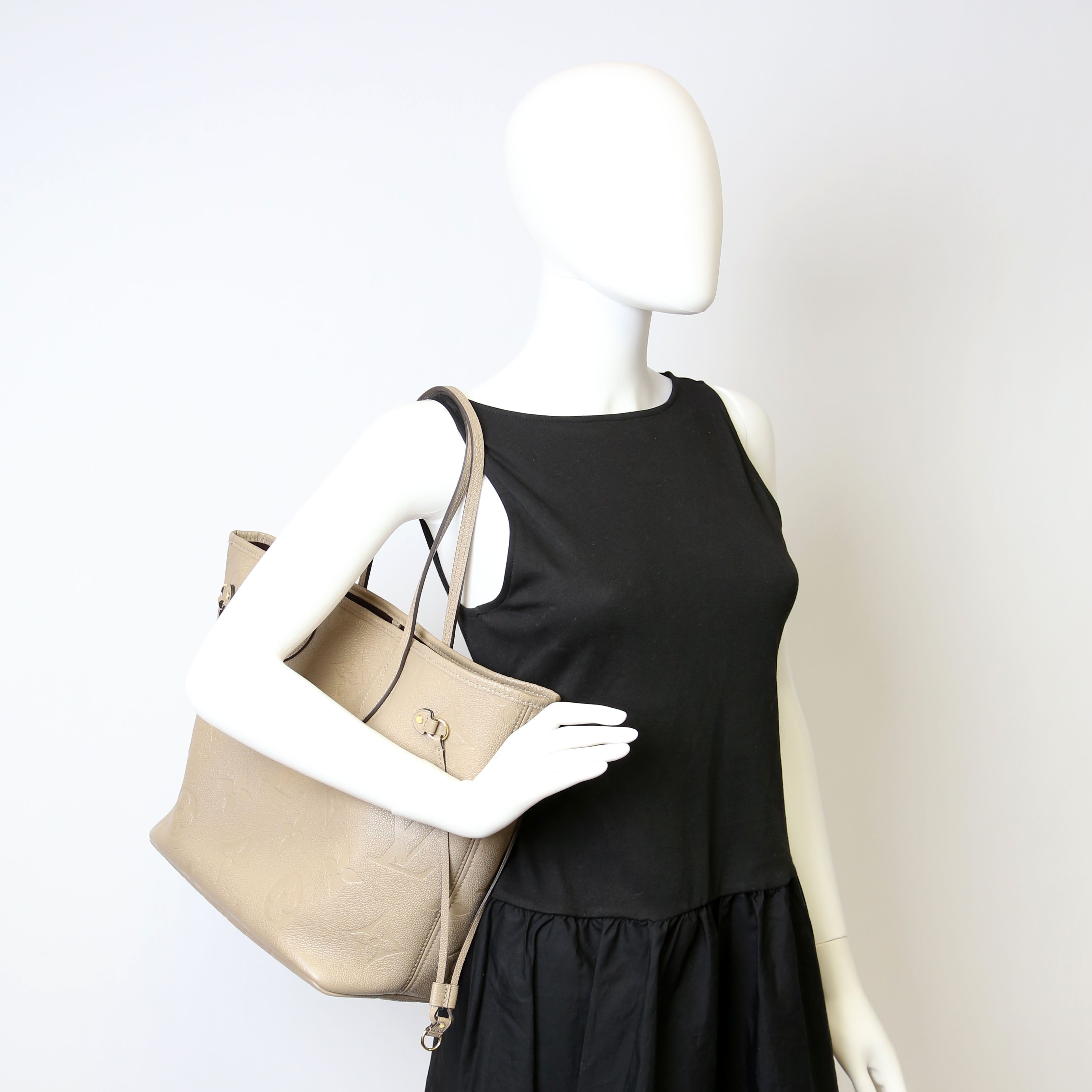 Neverfull MM With Wallet Empreinte Taupe