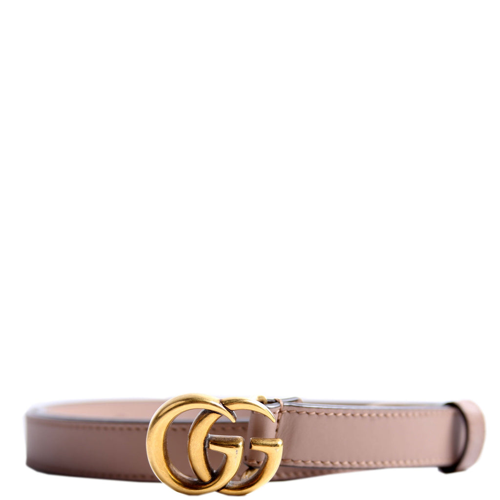 409417 GG Marmont Thin Belt Size 85/34 Taupe