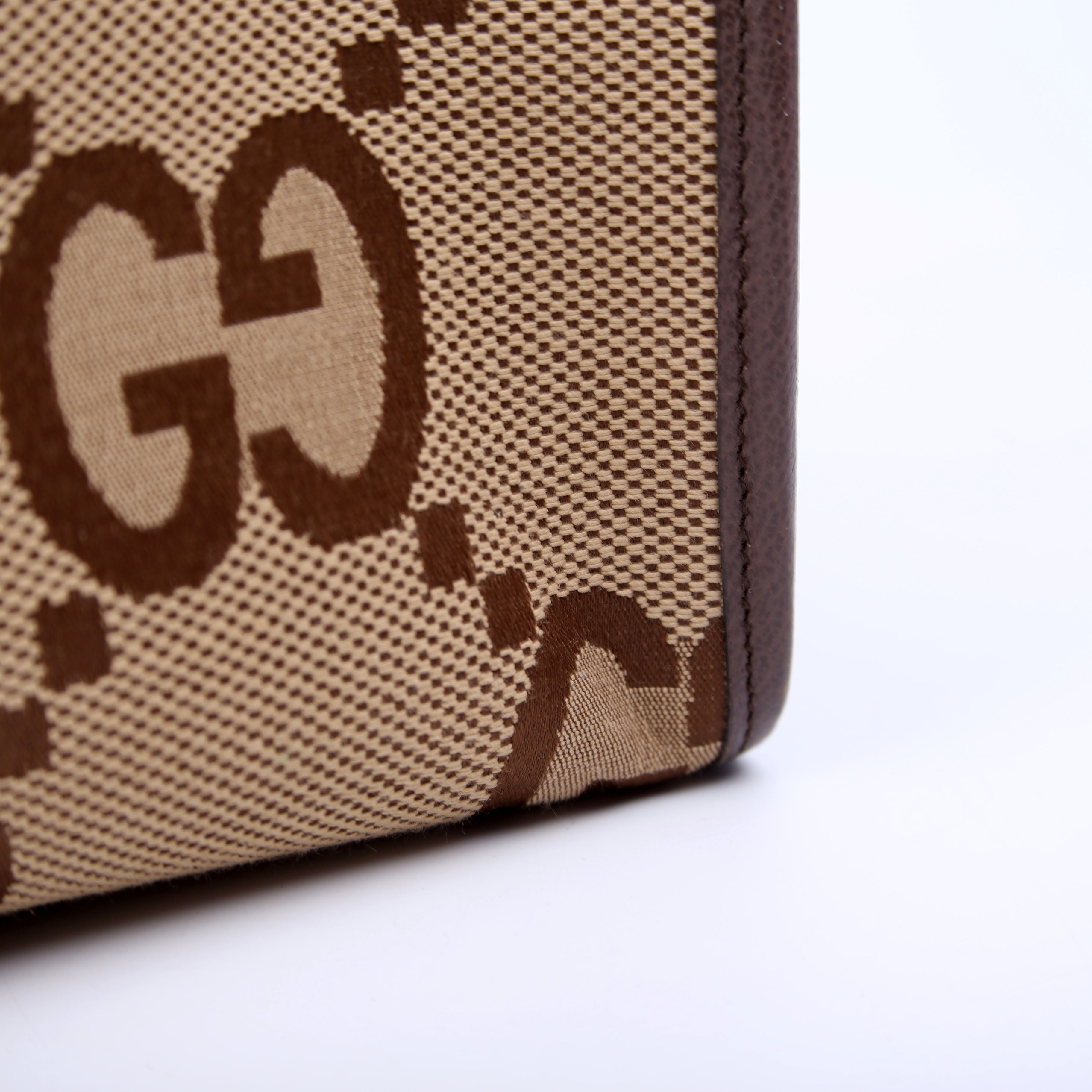 Gucci 678839 Jumbo GG Tote Bag Brown