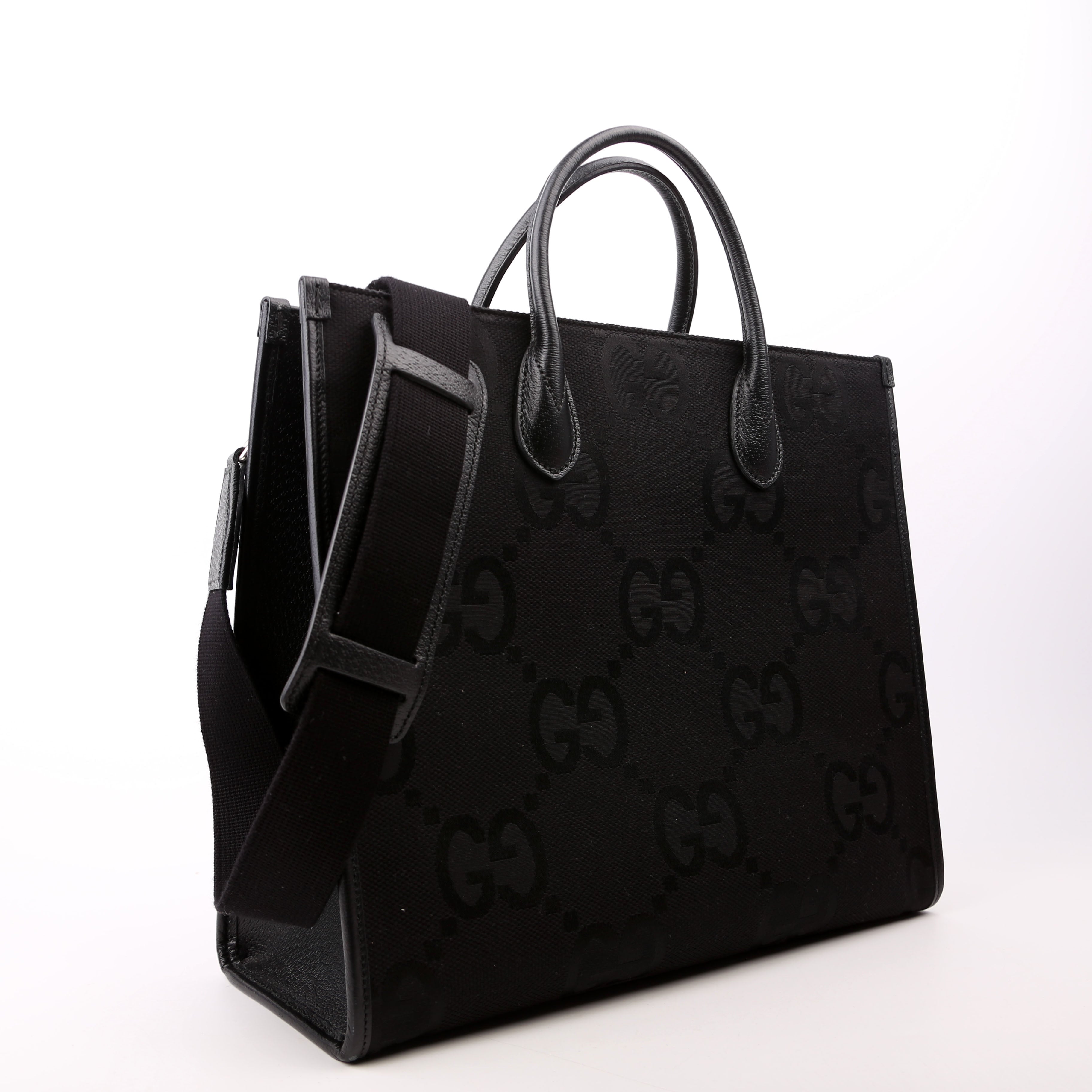 Gucci 678839 Jumbo GG Tote Bag Black
