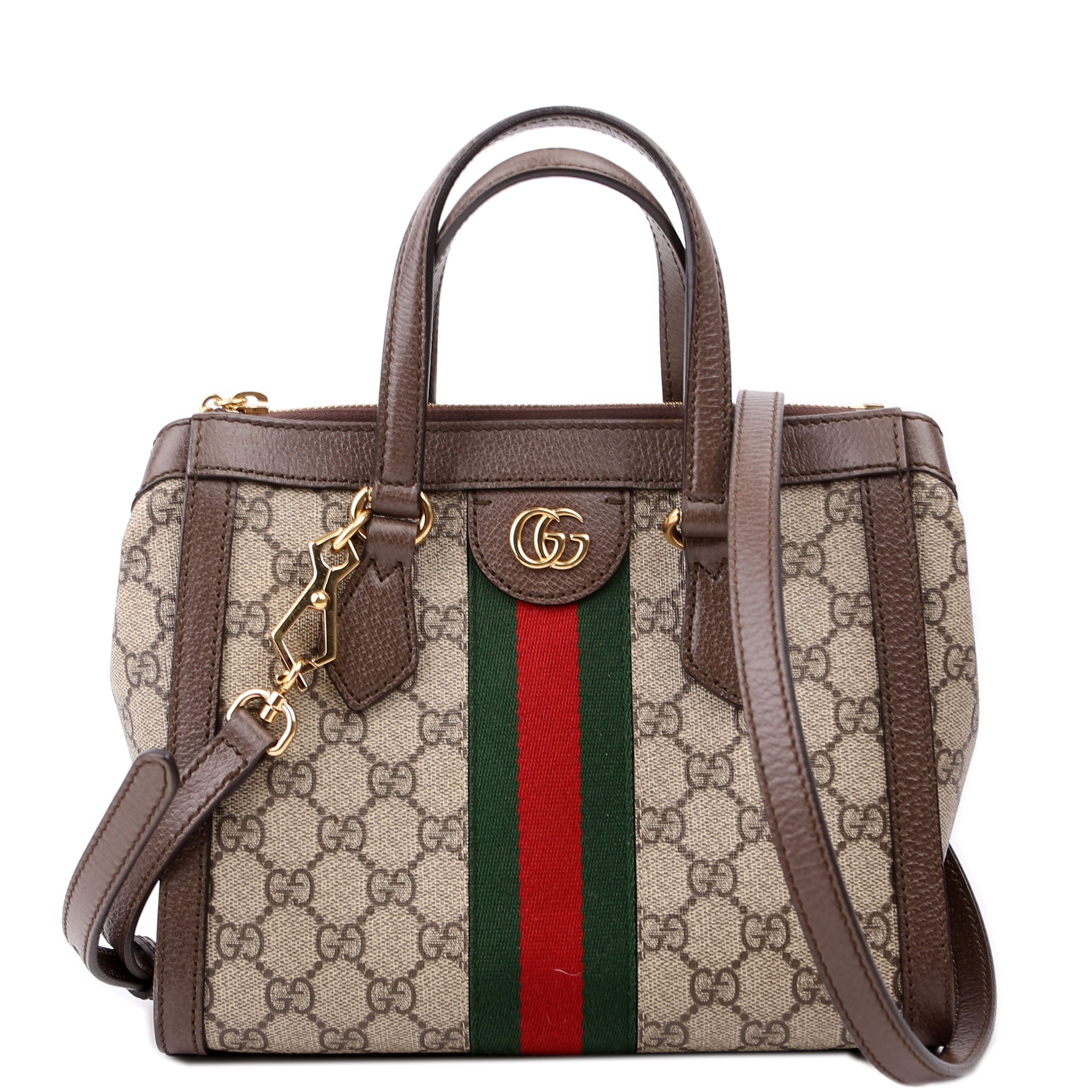 547551 GG Supreme Ophidia Small Tote Brown