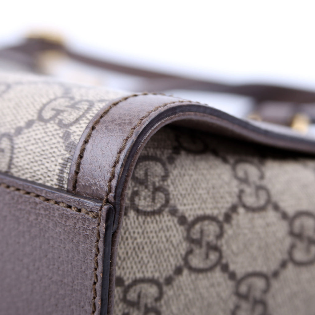 547551 GG Supreme Ophidia Small Tote Brown