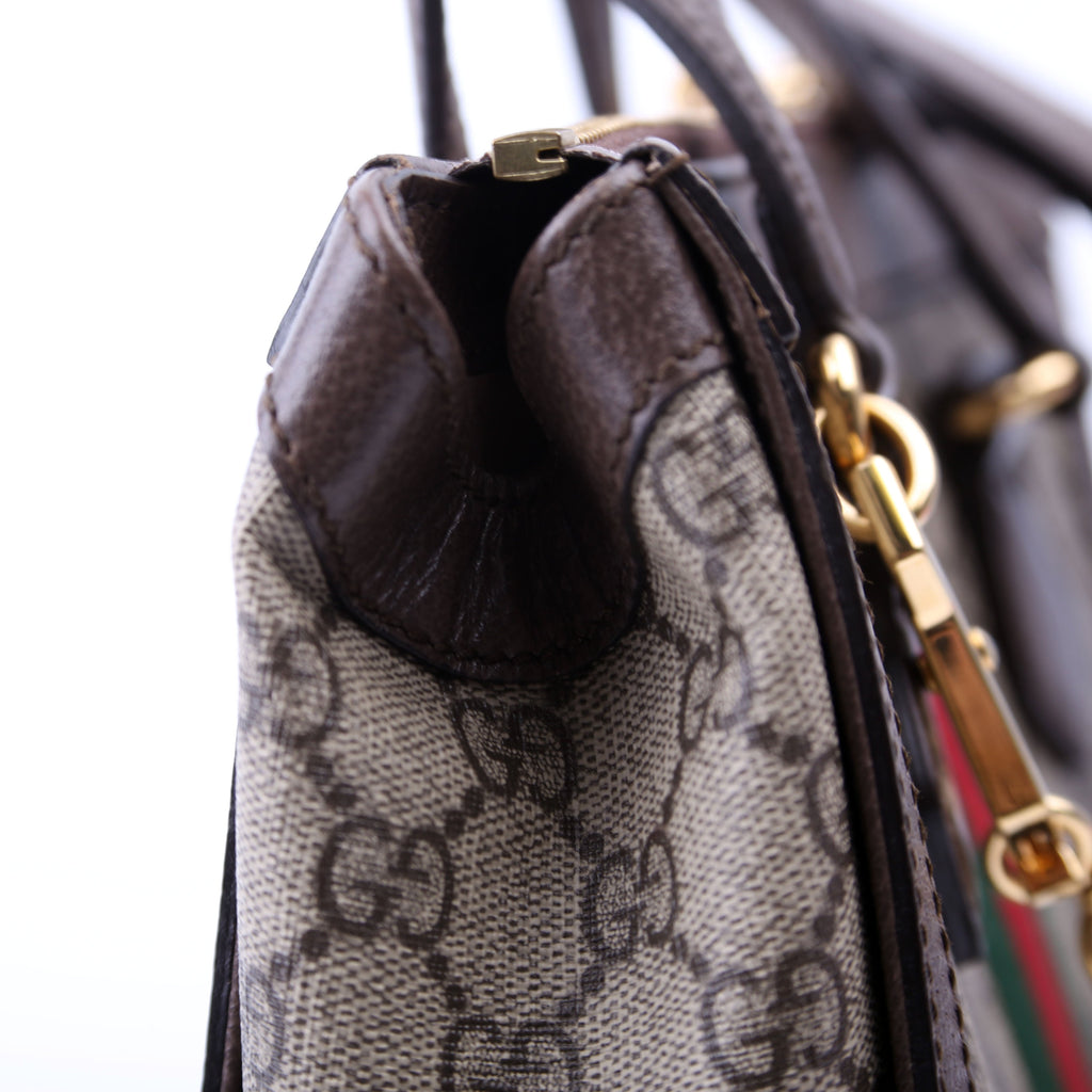 547551 GG Supreme Ophidia Small Tote Brown