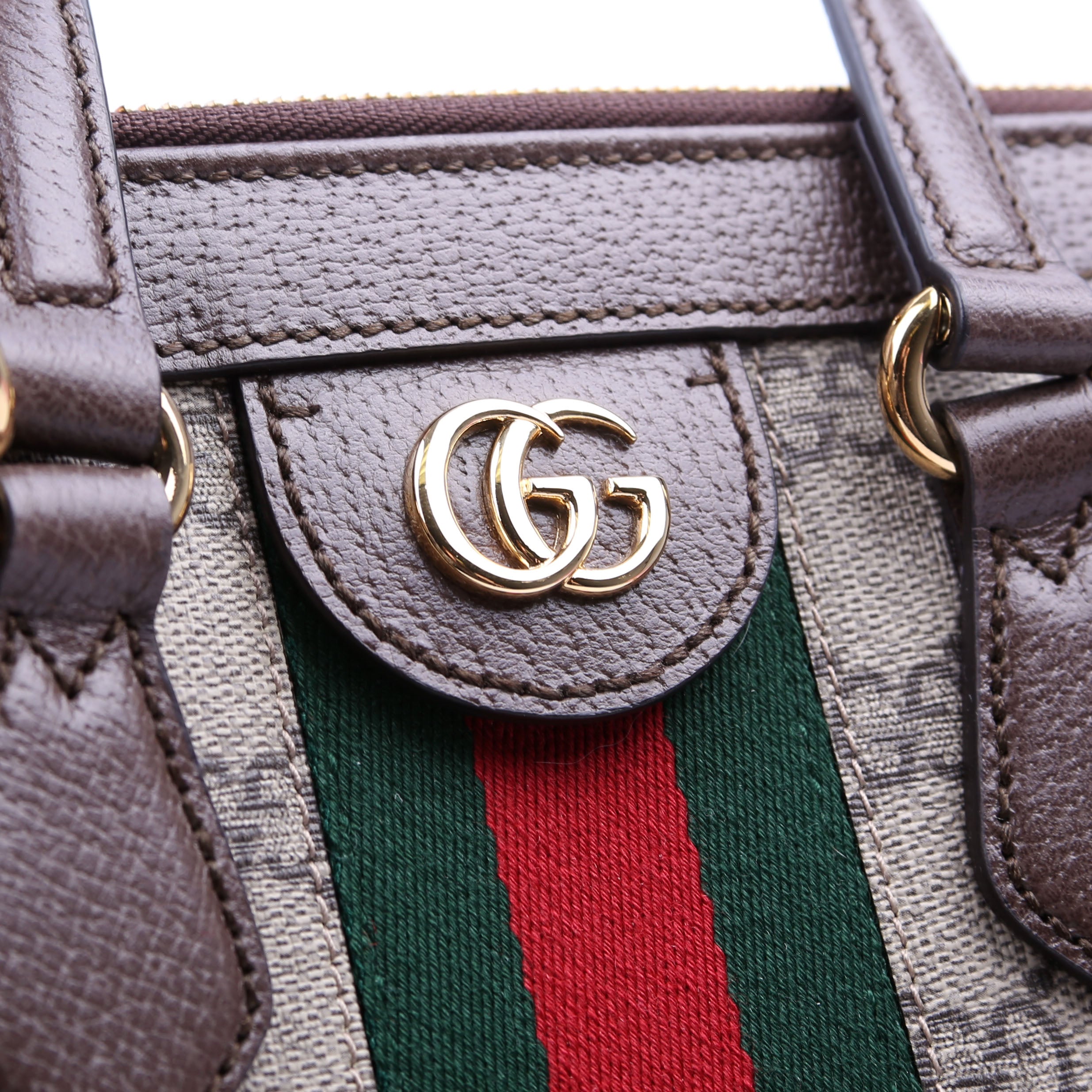 524537 Ophidia GG Medium Tote Brown