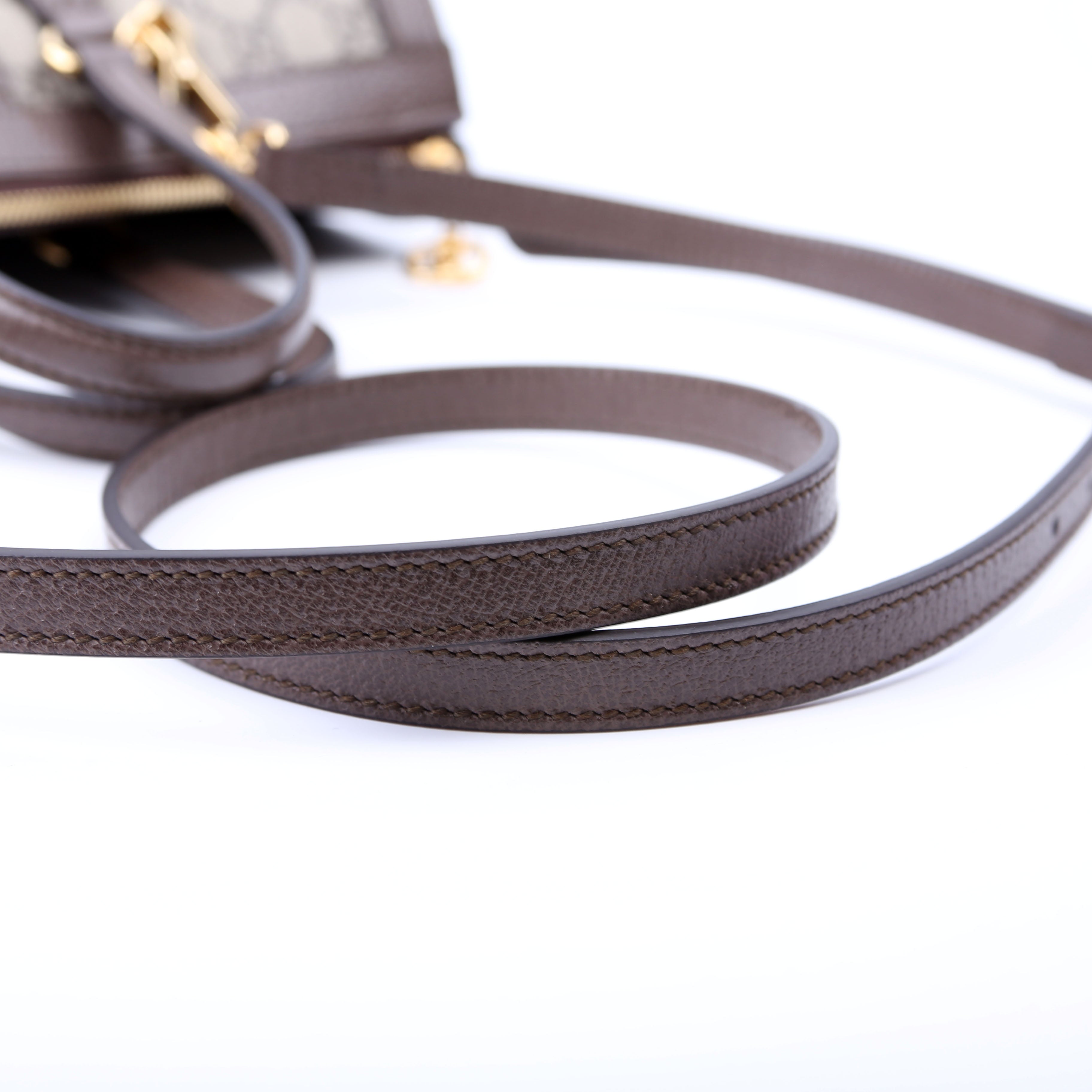 524537 Ophidia GG Medium Tote Brown