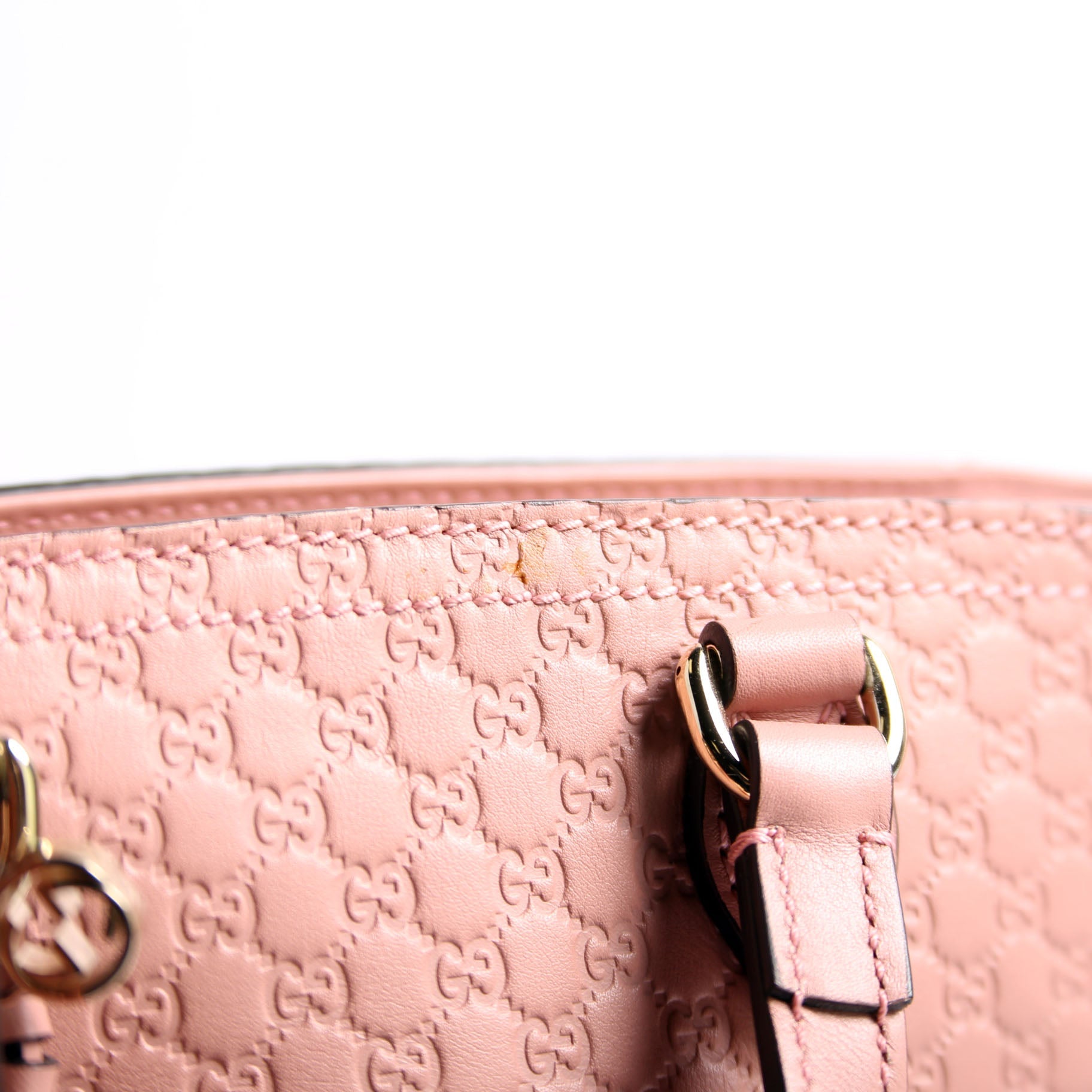 Gucci 449241 Micro Guccissima Bree Small Tote Pink