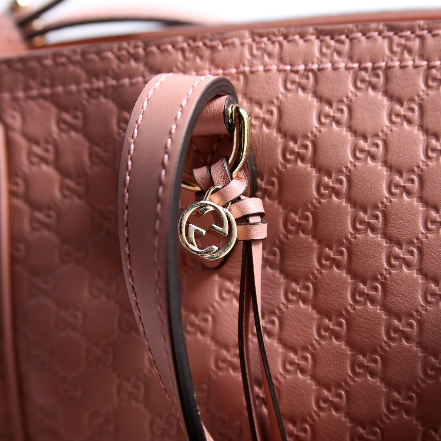 Gucci 449241 Micro Guccissima Bree Small Tote Pink