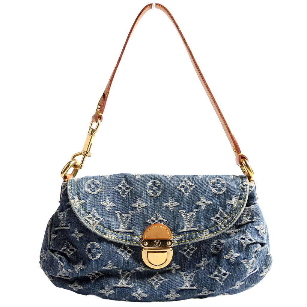 Mini Pleaty Denim Monogram