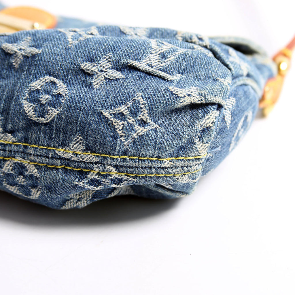Mini Pleaty Denim Monogram