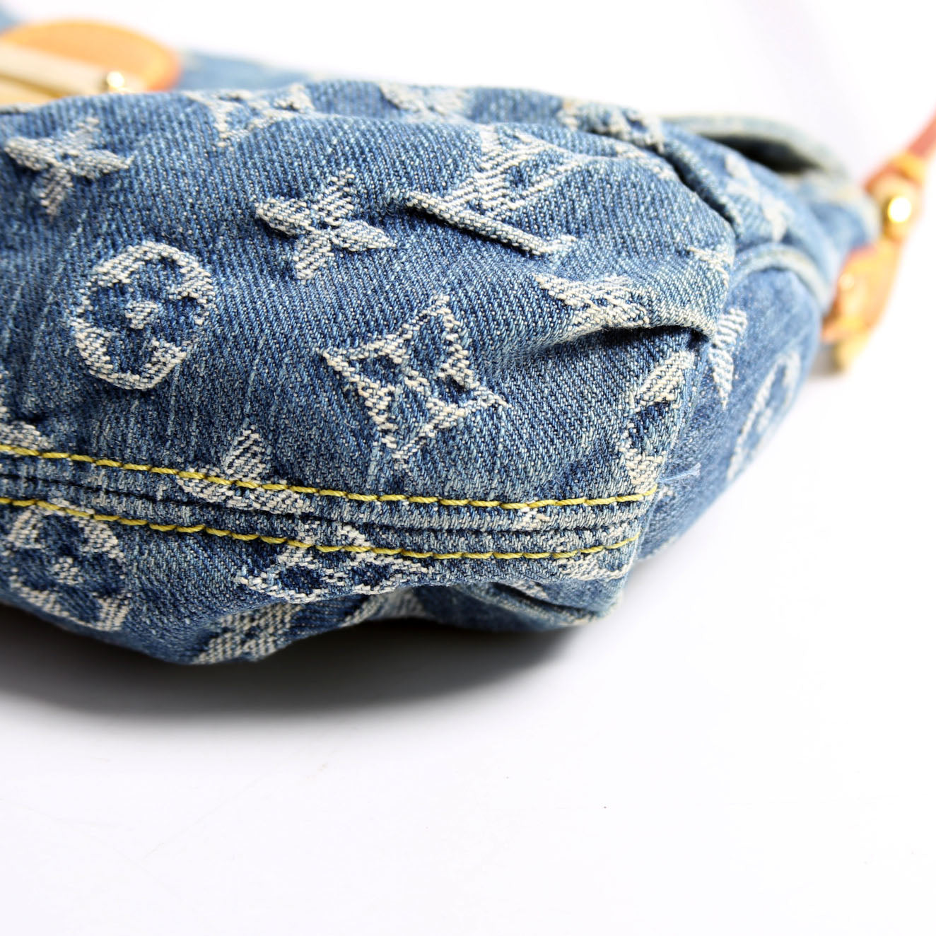 Mini Pleaty Denim Monogram