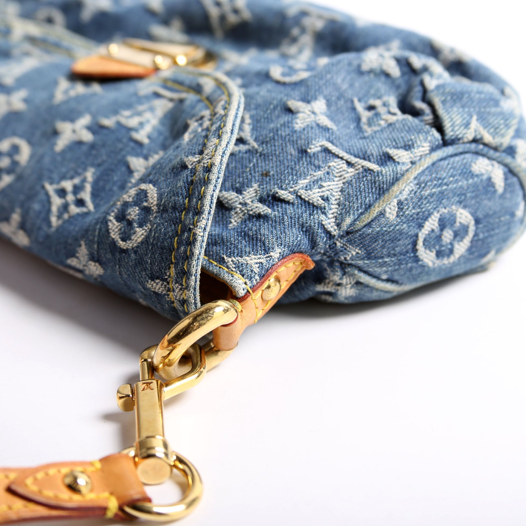 Mini Pleaty Denim Monogram