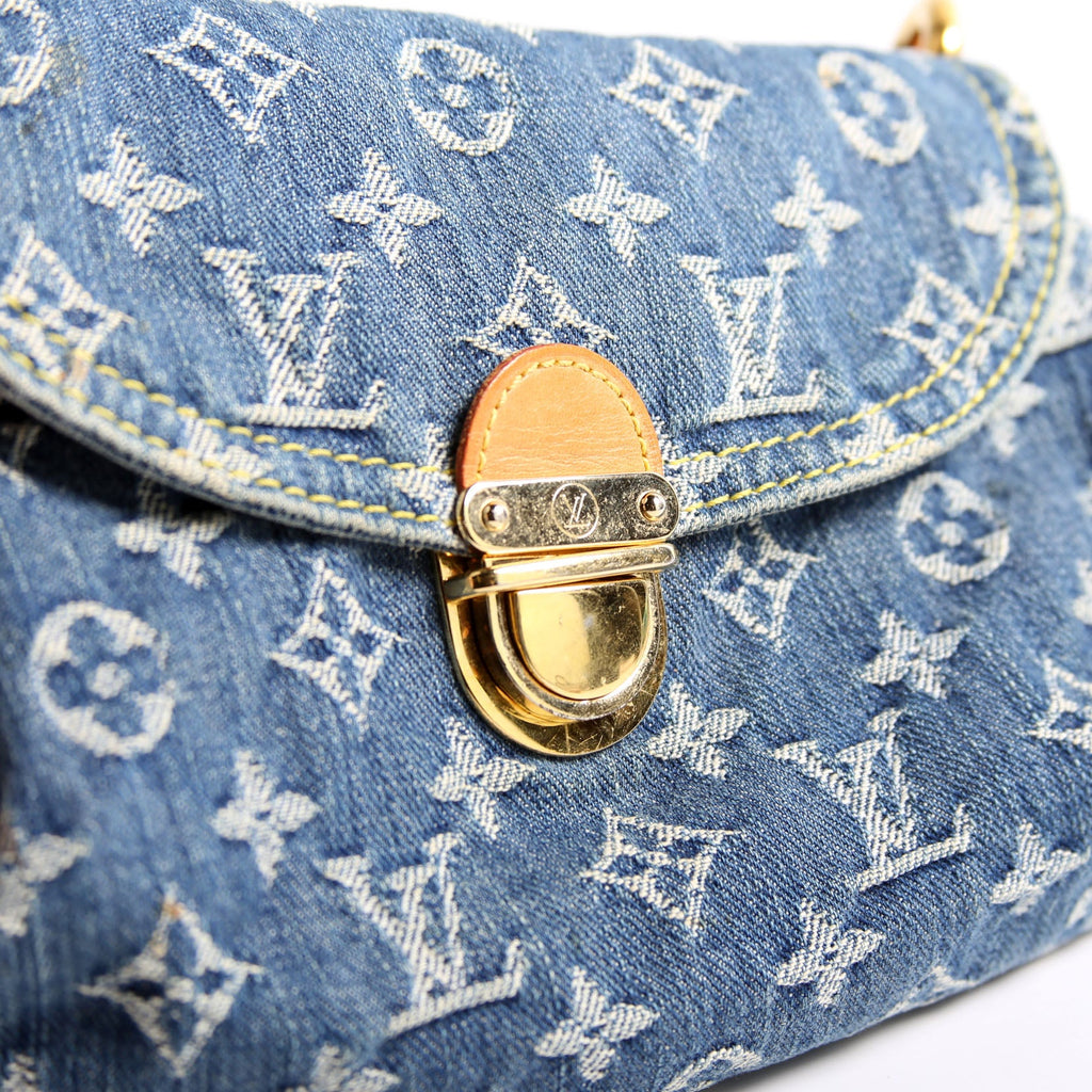 Mini Pleaty Denim Monogram