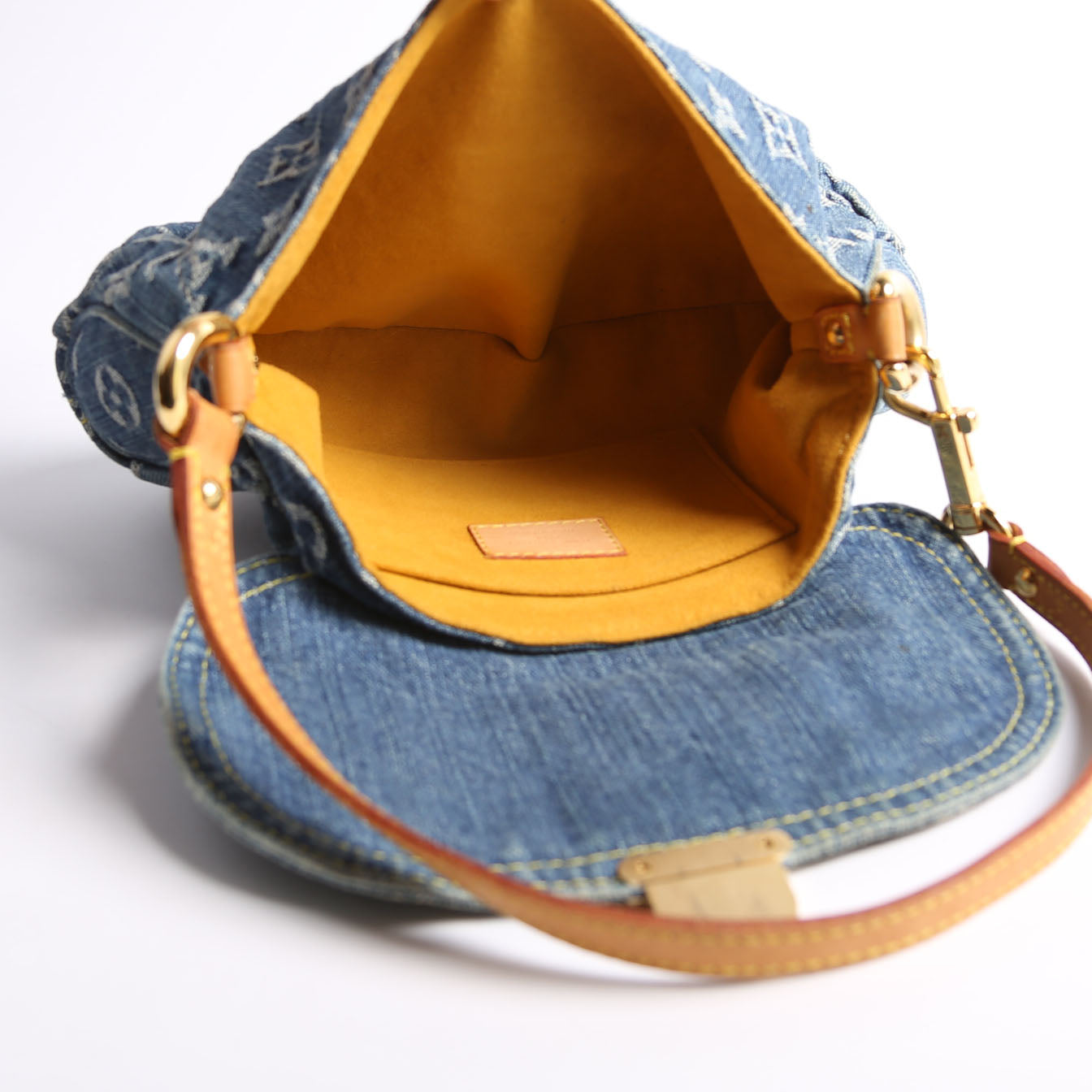Mini Pleaty Denim Monogram