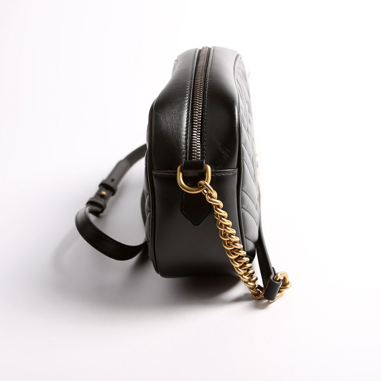 447632 Marmont Small Leather Camera Black