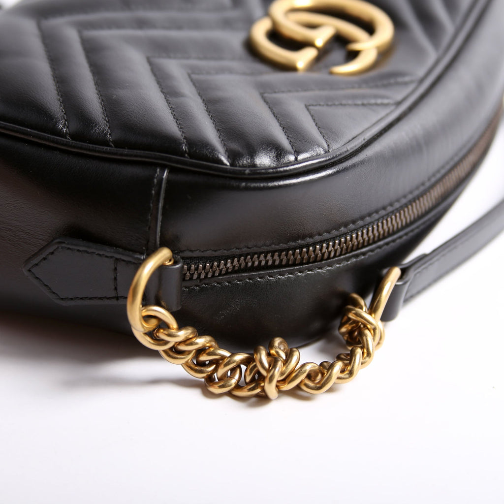 447632 Marmont Small Leather Camera Black