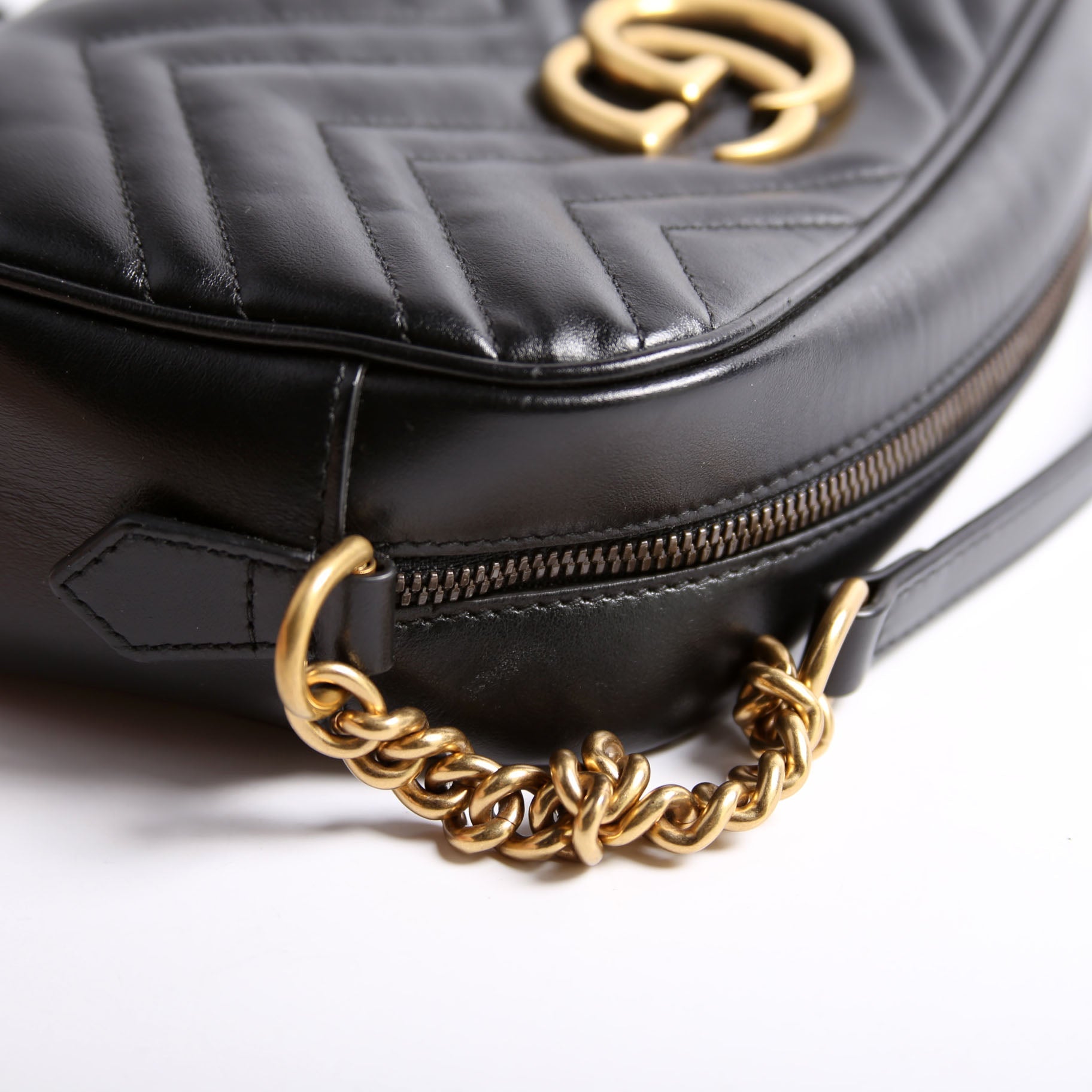 447632 Marmont Small Leather Camera Black
