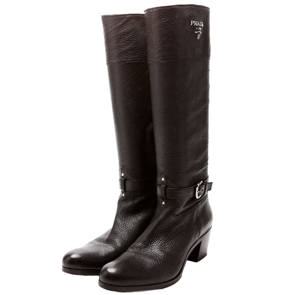 Calzature Donna Knee High Boots Size 40 Black