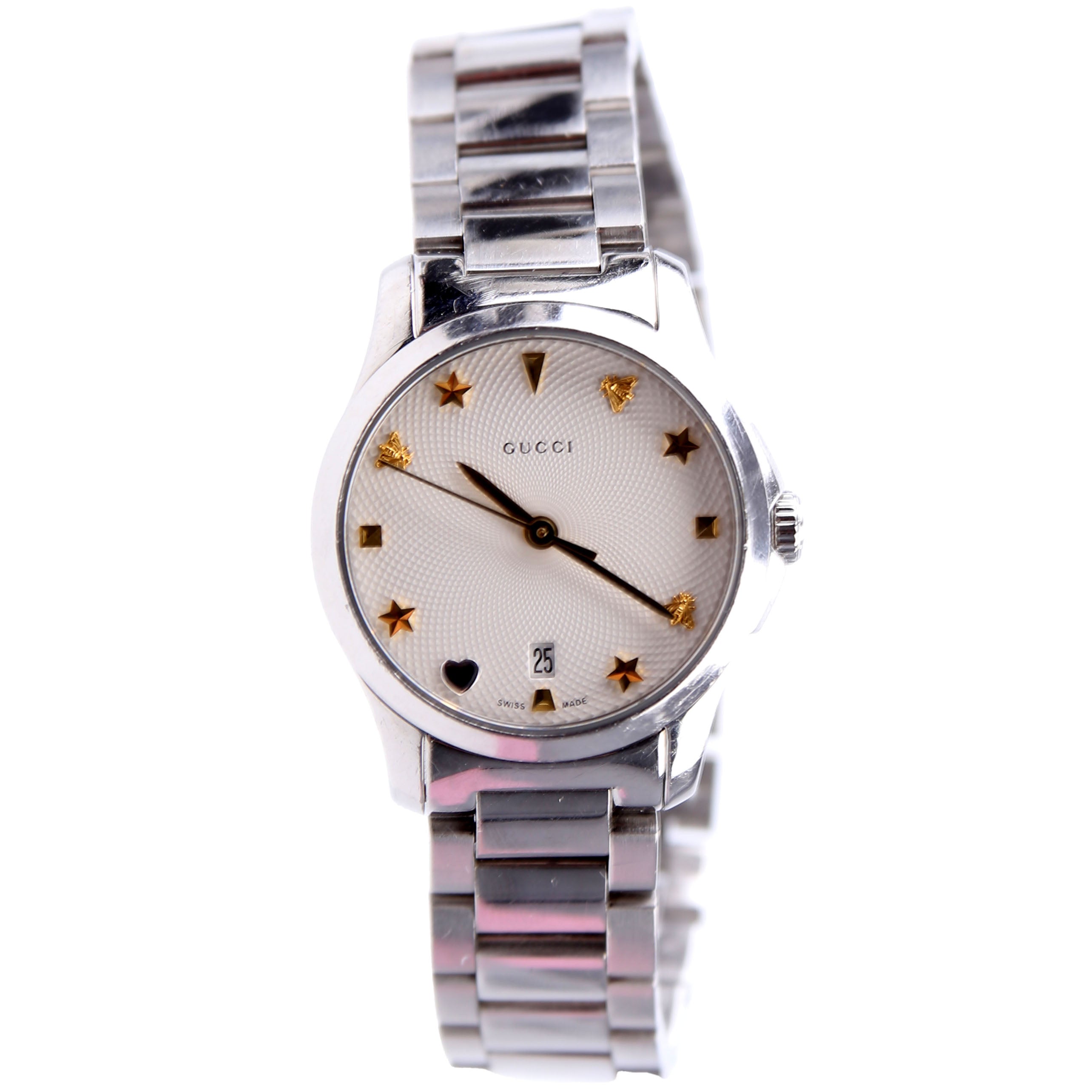 G-Timeless Charm Quartz/Stainless Steel Watch 27MM