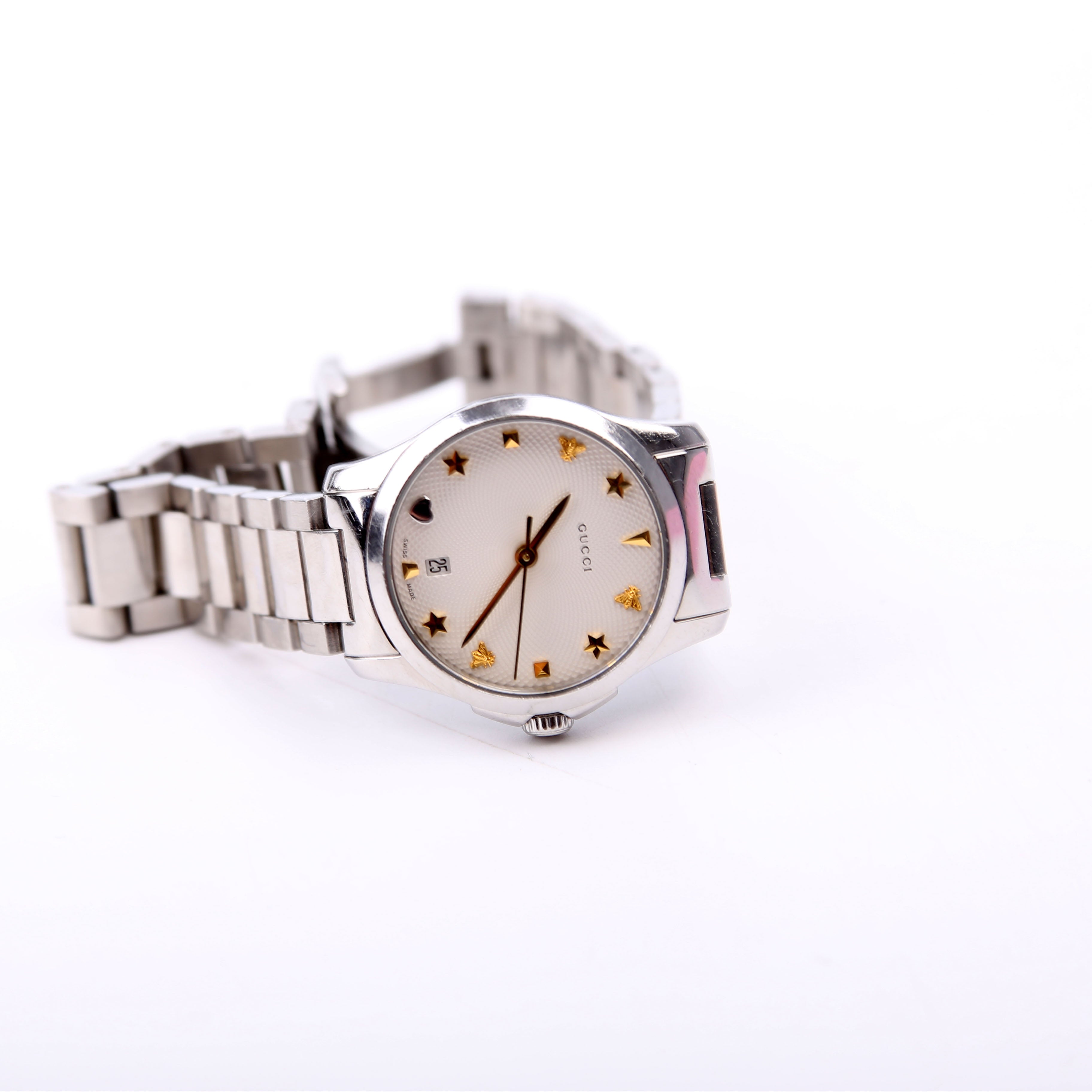 G-Timeless Charm Quartz/Stainless Steel Watch 27MM
