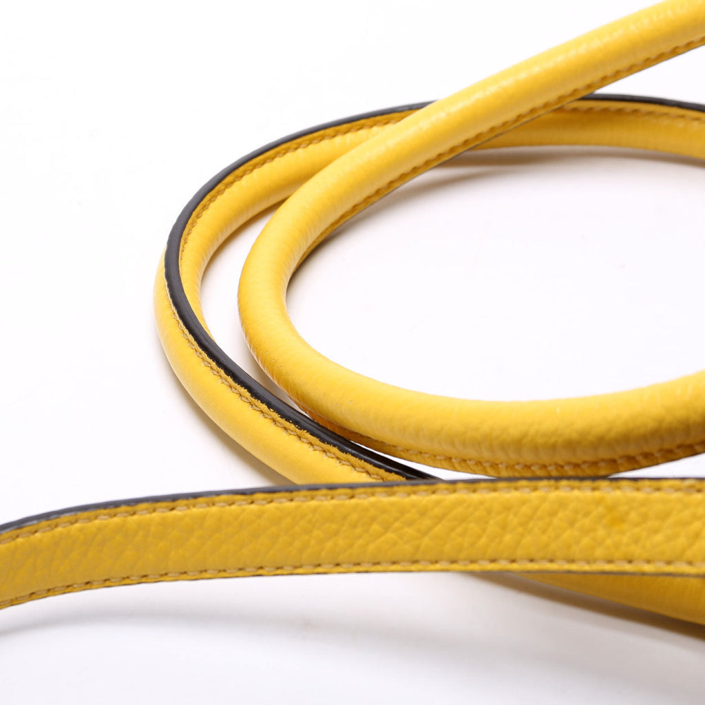 Prada Vitello Phenix Double Tote Yellow/Gold