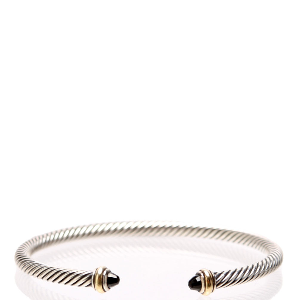 Classic Cable 4MM Bracelet 925/585/Onyx