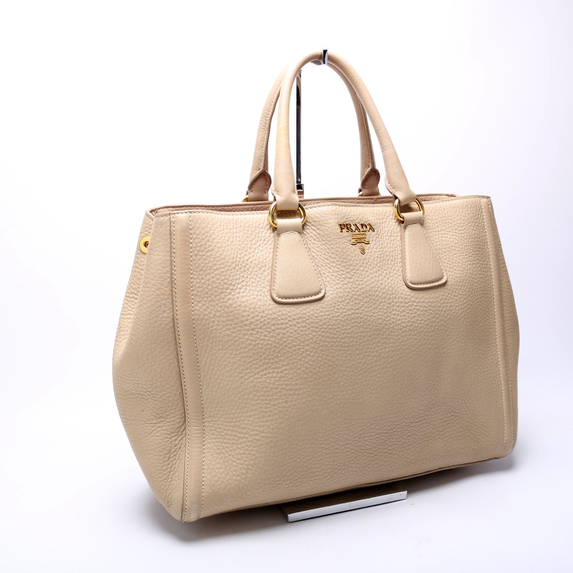 Vitello Daino Berlino Tote Beige/Gold