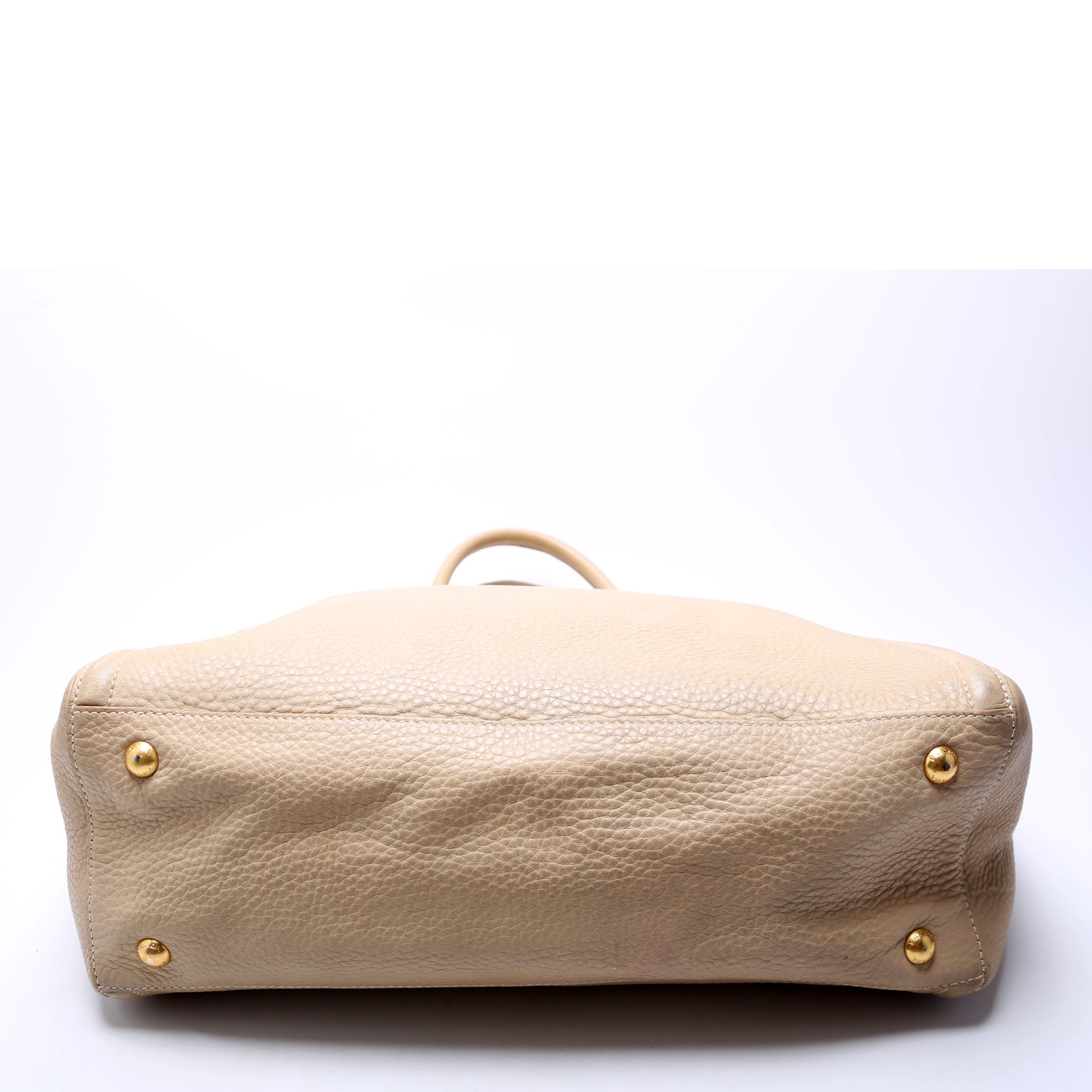 Vitello Daino Berlino Tote Beige/Gold